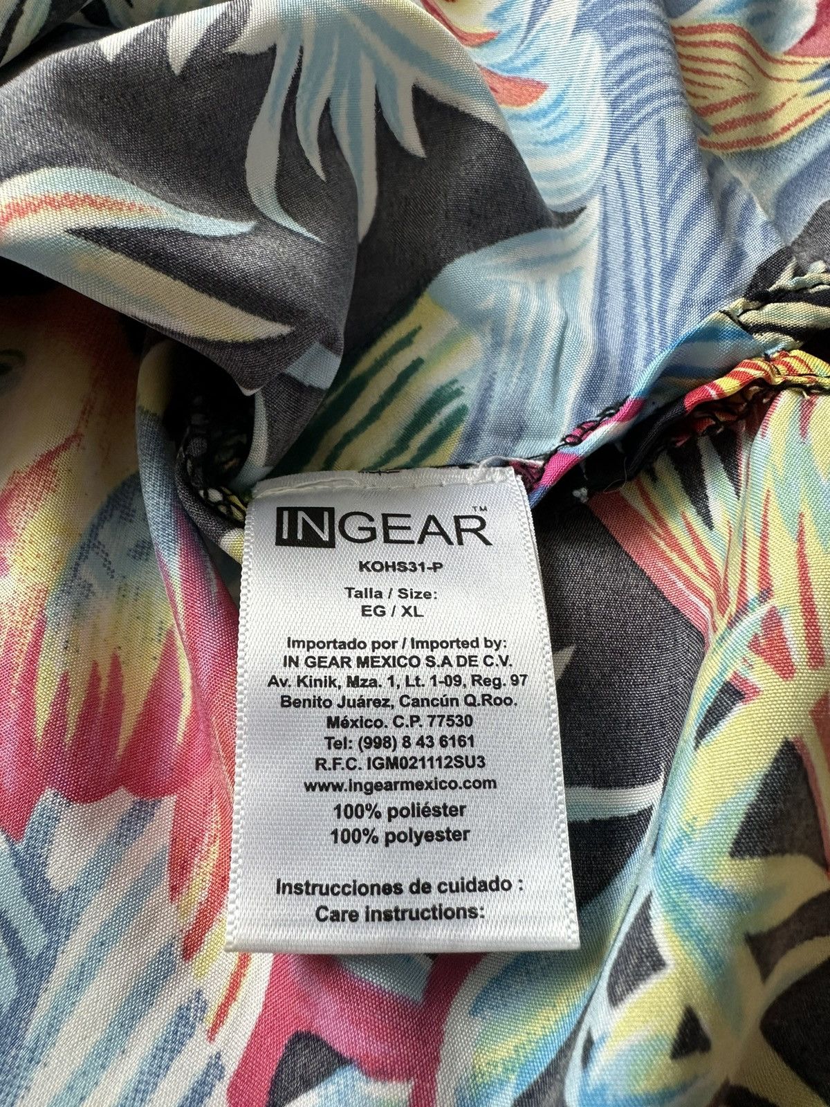 Designer in gear hawaiian shirt mens XL Parrots Size US XL / EU 56 / 4 - 10 Thumbnail
