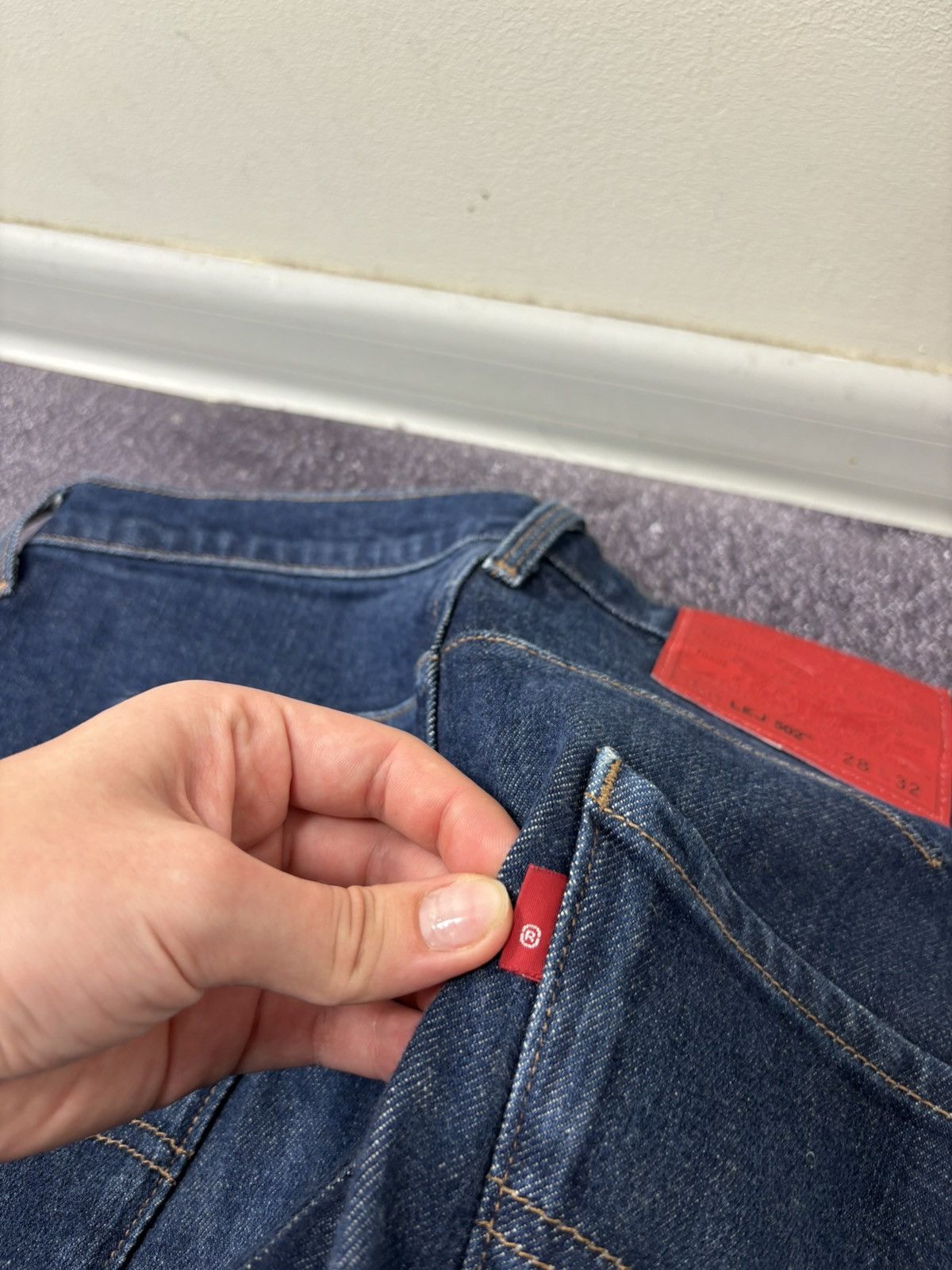 Levi's Levi’s Premium LEJ 502 Engineered Rare Slim Blue Denim Jeans Size US 28 / EU 44 - 6 Thumbnail