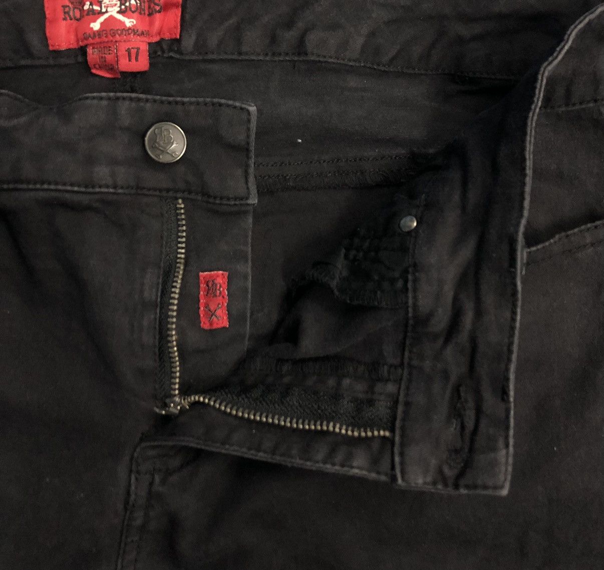 Royal Bones by DAWG GOODMAN Black Distressed Skinny Jeans