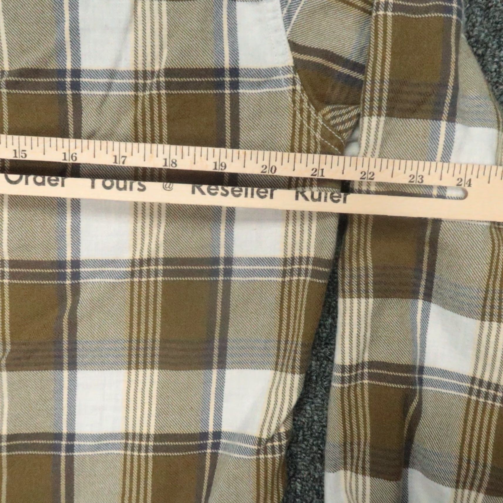 Wallace & Barnes Wallace & Barnes Shirt Mens Medium Brown Plaid Flannel Button-Up Long Sleeve Cotton Size US M / EU 48-50 / 2 - 5 Thumbnail