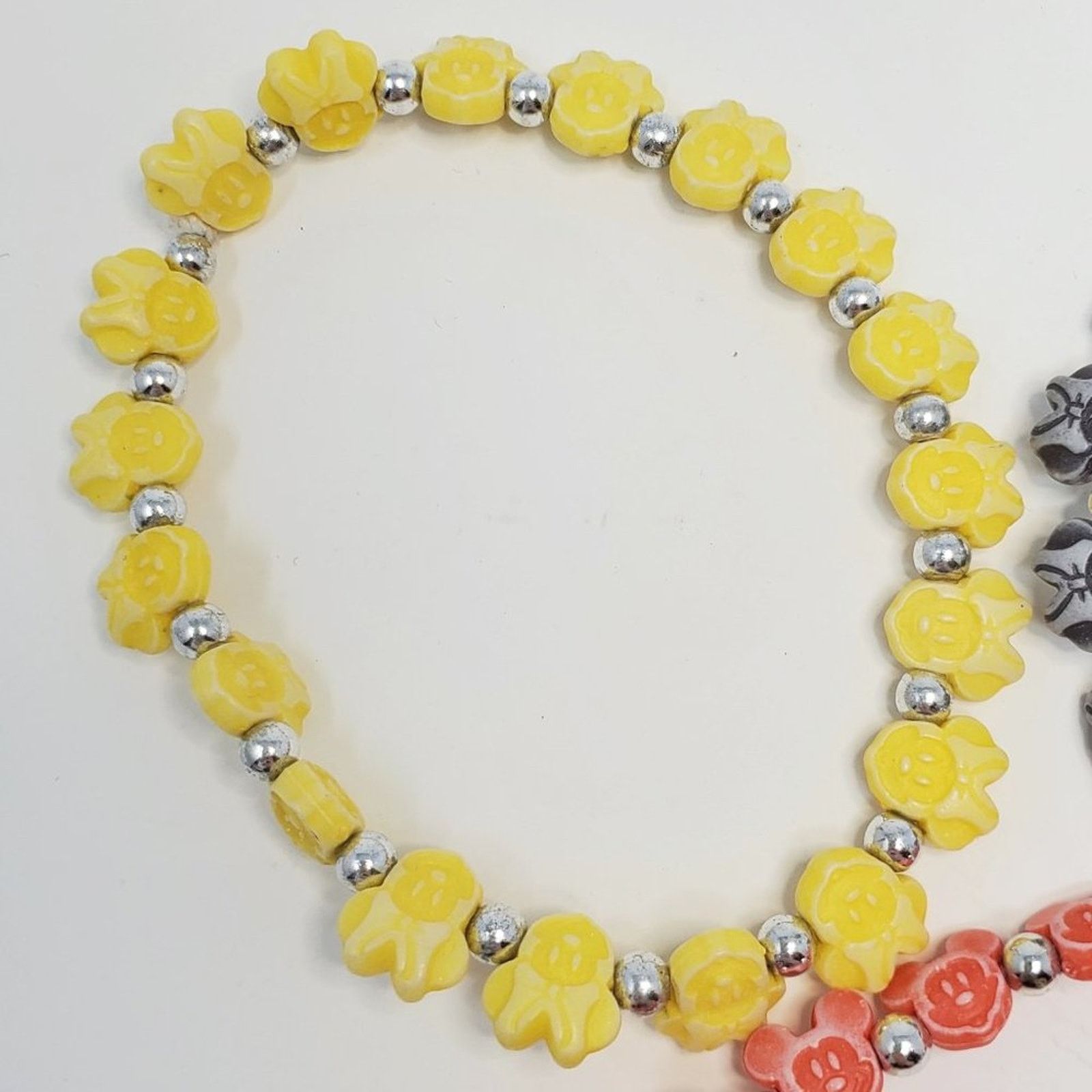Disney Disney Mickey and Minnie Mouse Beaded Bracelet Set Size ONE SIZE - 3 Thumbnail