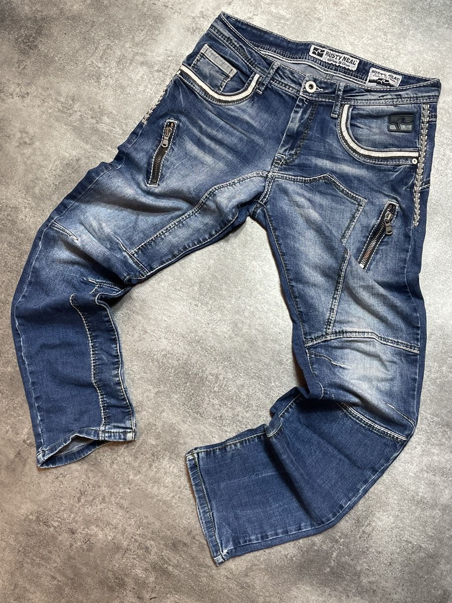 Vintage 🔥RARE🔥Vintage Y2K Denim Jeans Streetwear Rare Size US 31 - 2 Thumbnail