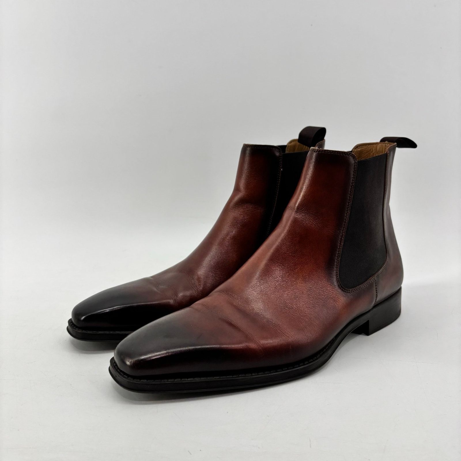 Magnanni Magnanni Mens Size 8 Brown Chelsea Boots Pull On Business Size US 12 / EU 45 - 13 Thumbnail