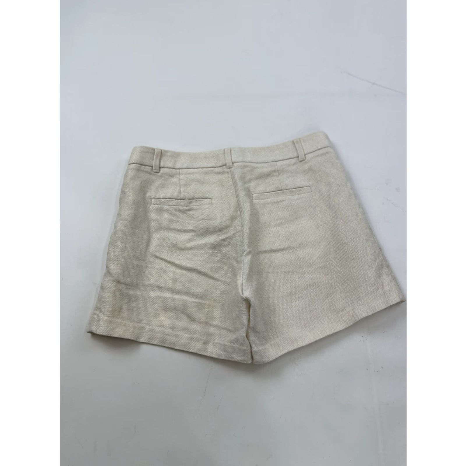 Banana Republic VINTAGE Banana Republic Shorts Women’s 2 Ivory Gold Metallic Chino Size 26" / US 2 / IT 38 - 2 Thumbnail