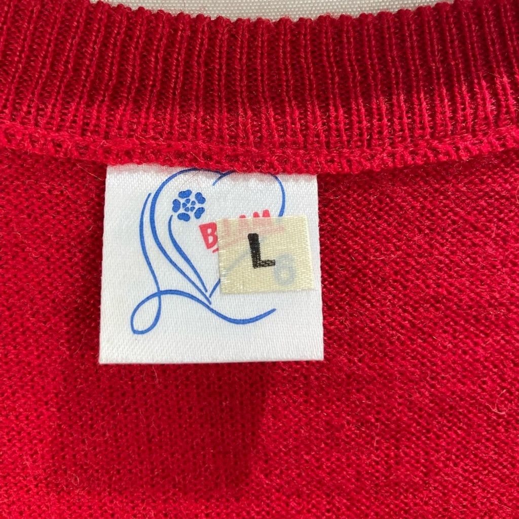 Other B.I.A.M. Red Wool Blend Cable Knit V Neck Sweater Vest L Size US L / EU 52-54 / 3 - 5 Thumbnail
