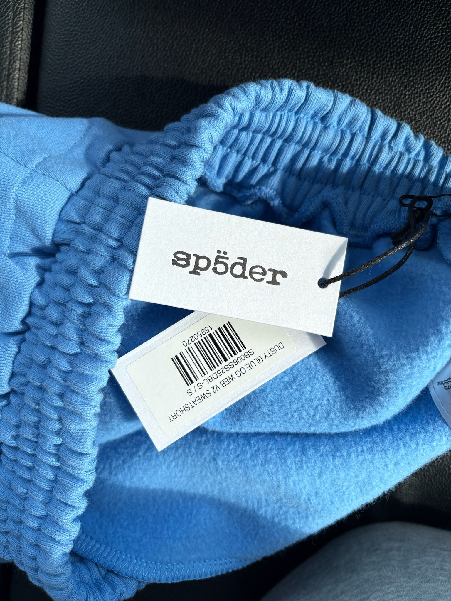 Sp5der Sp5der "OG Web" V2 Sweatshort (Dusty Blue) Size US 31 - 7 Thumbnail