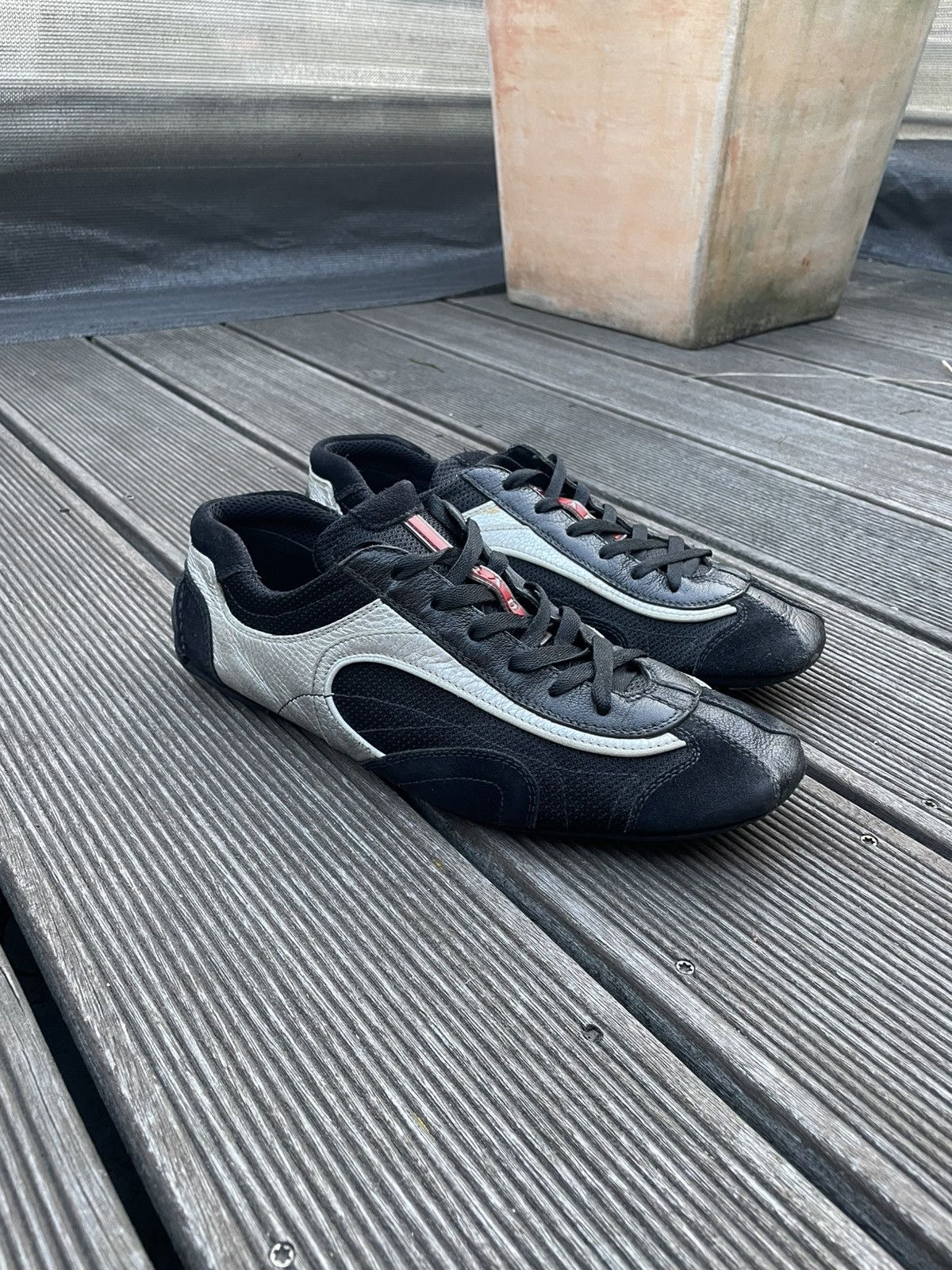 Luxury × Prada × Vintage Vintage Prada Monte Carlo Leather Shoes