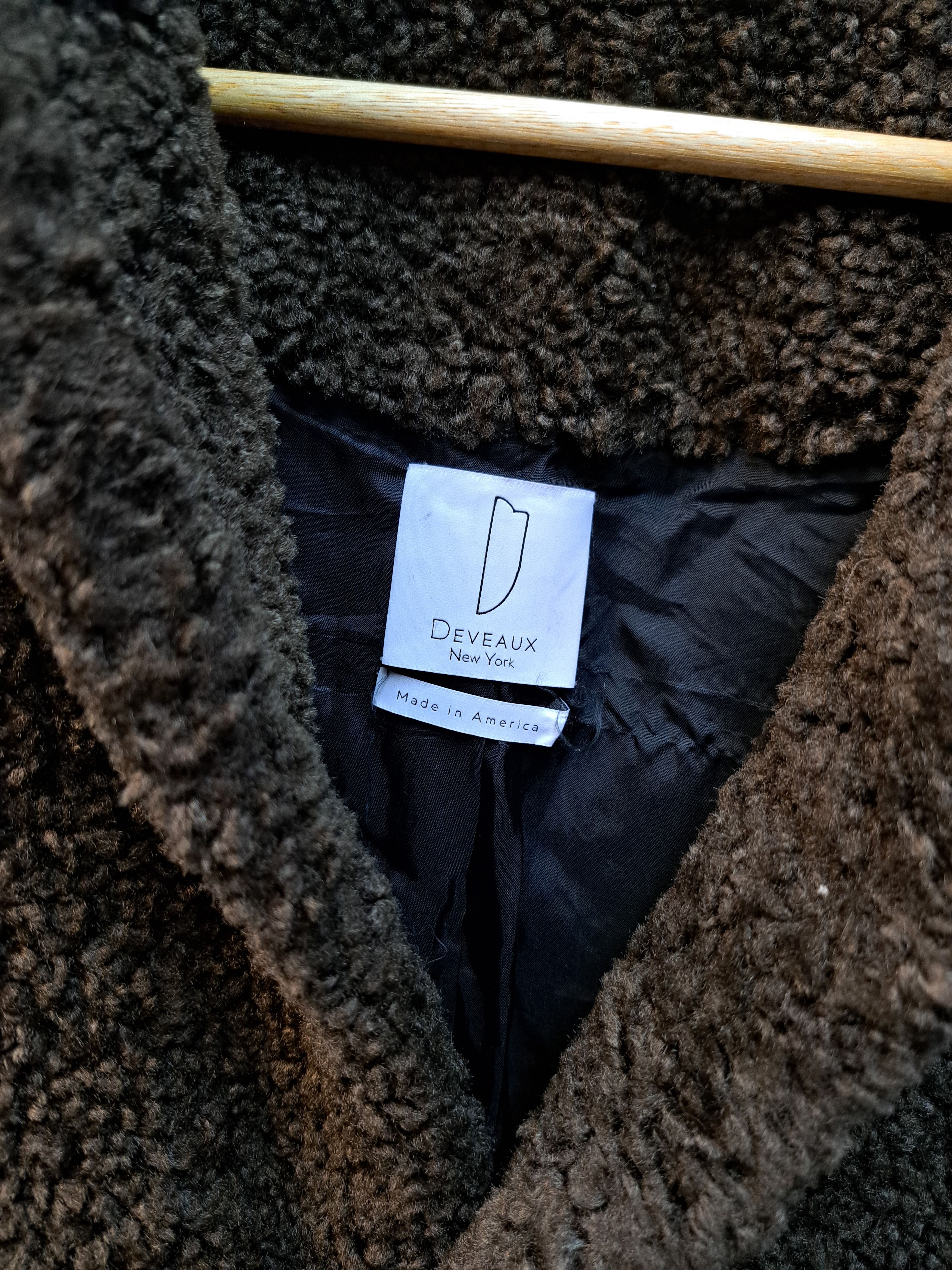 Deveaux Deveaux Faux Fur Shearling Teddy Coat Made in USA Size US XL / EU 56 / 4 - 4 Thumbnail