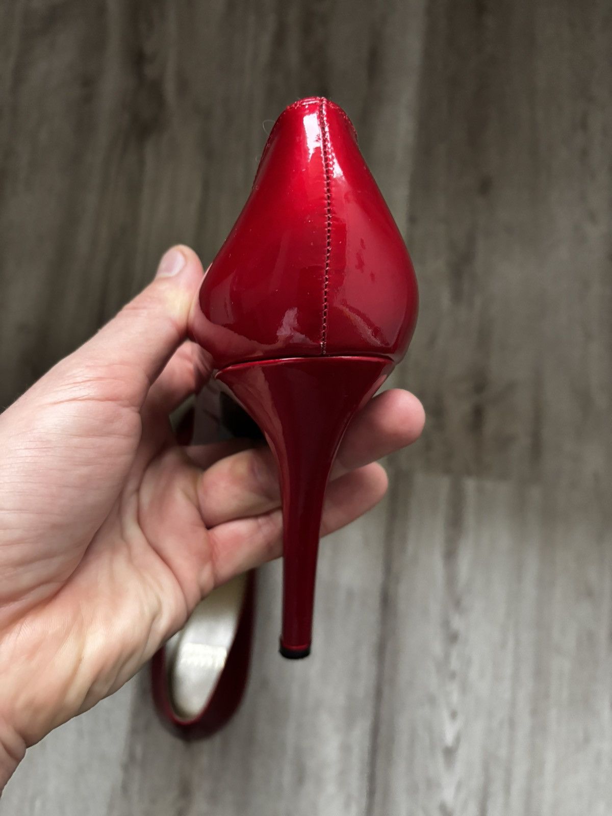Stuart Weitzman Stuart Weitzman Red Patent Leather Platform Heels Minor Flaw Size US 9 / IT 39 - 15 Thumbnail