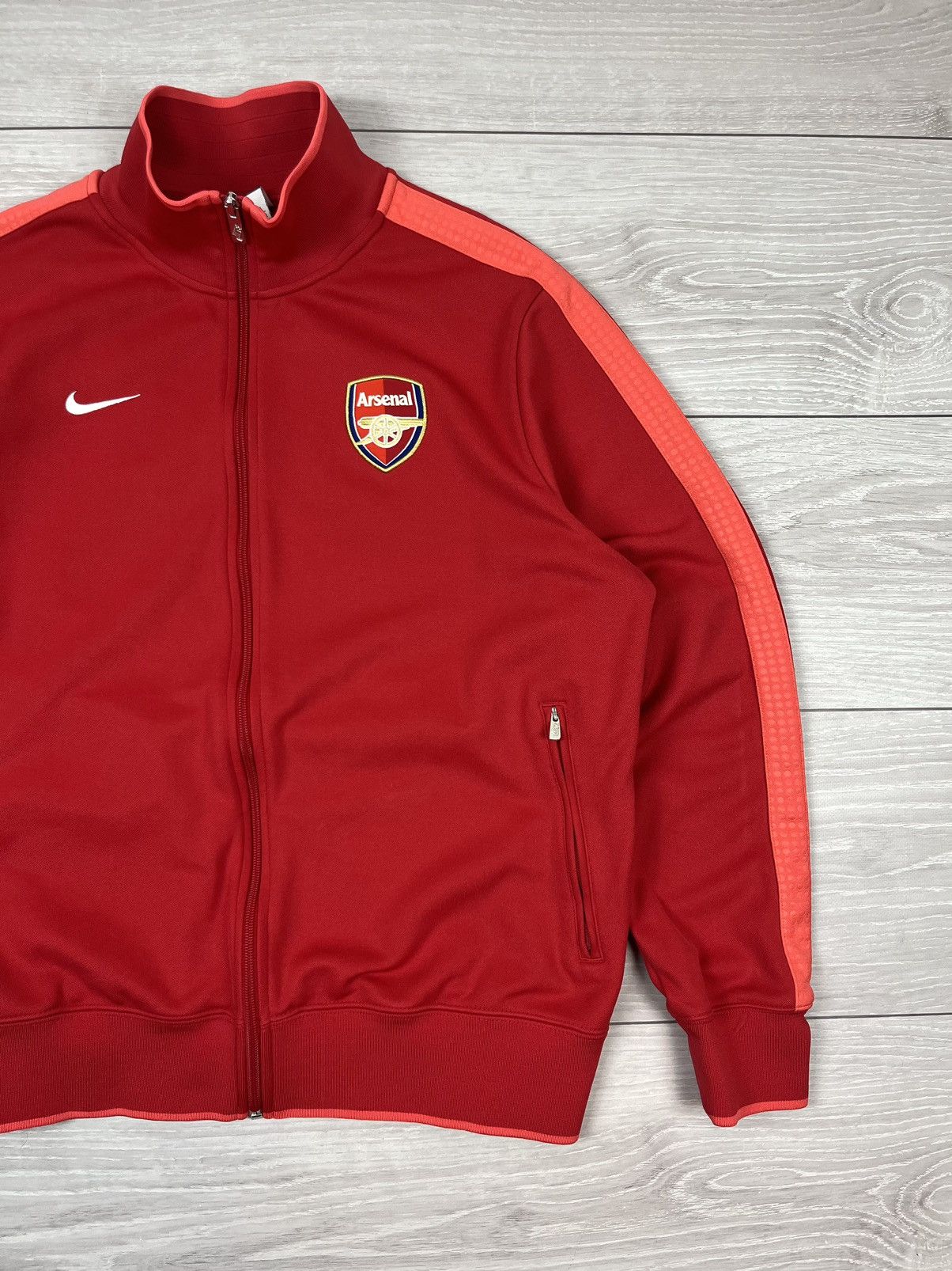Nike Nike Arsenal 2012 Soccer Team Track Jacket Size US XL / EU 56 / 4 - 2 Thumbnail