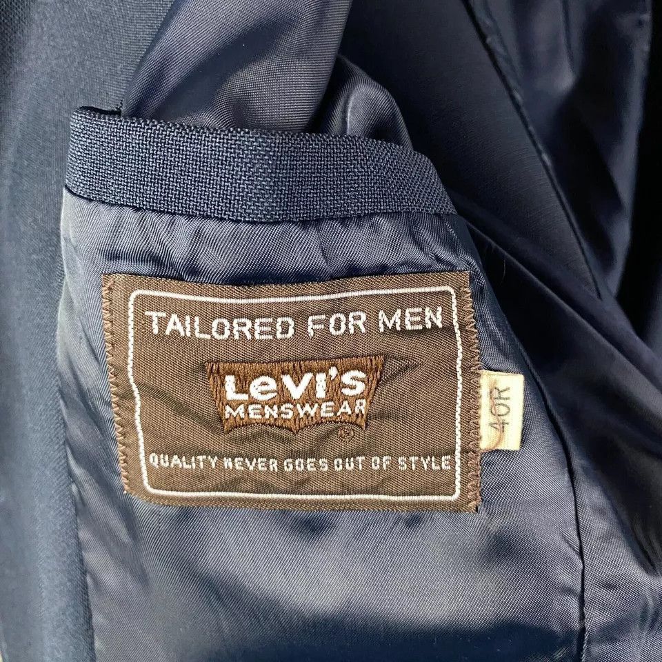 Levi's Levi's Action Suit Men's 40R Blazer Jacket 2 Buttons Formal Size 40R - 8 Thumbnail