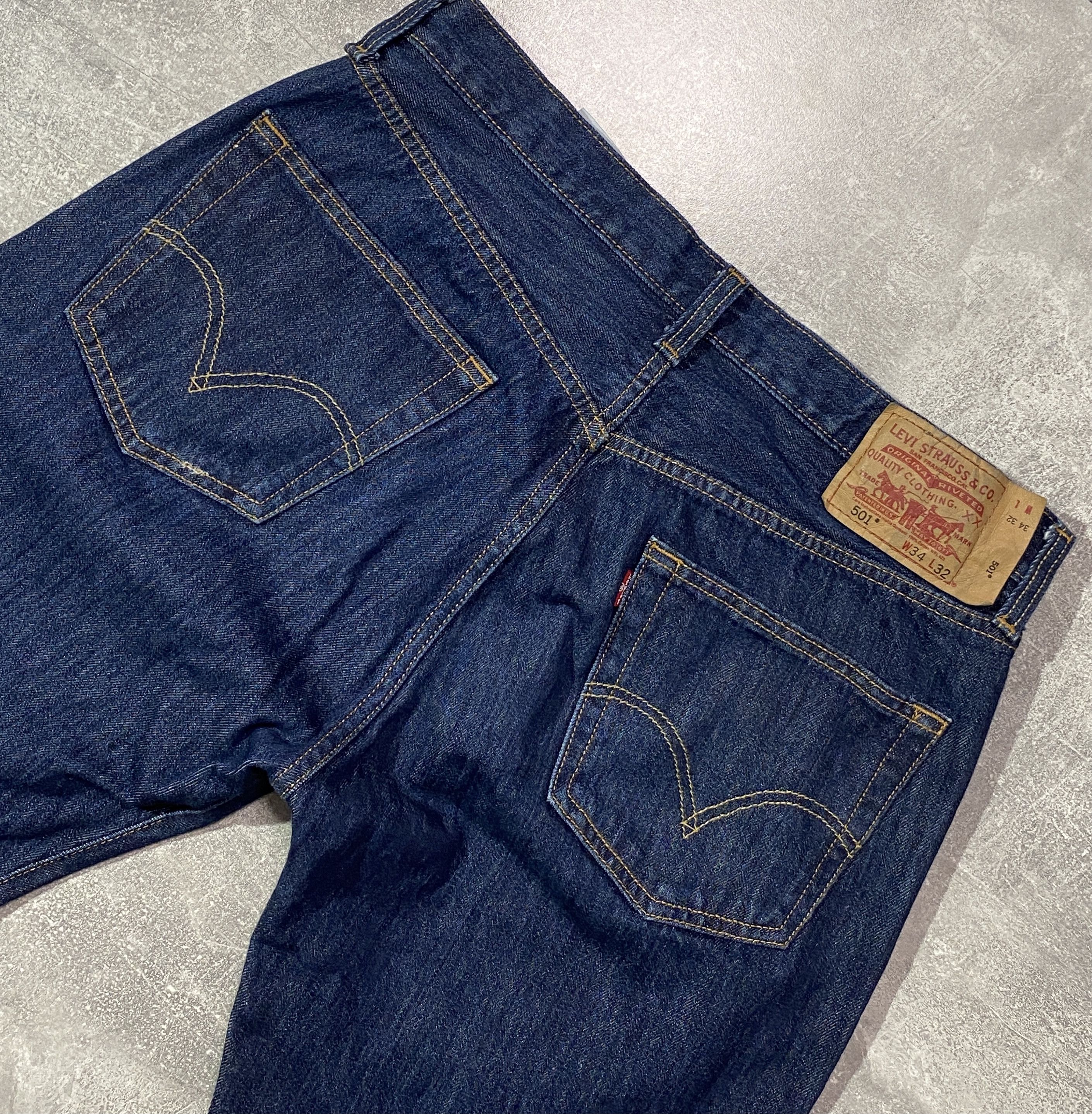 Levi's Vintage Clothing Vintage Y2K Levis 501 Blue Jeans Size US 34 / EU 50 - 4 Thumbnail