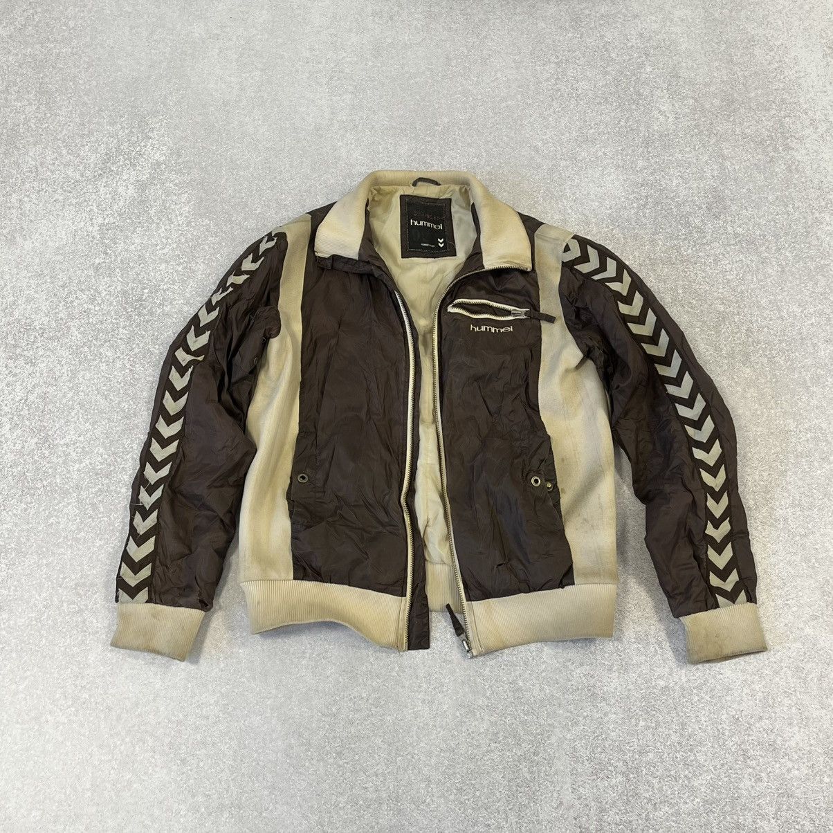 Hummel Brown Hummel bomber jacket vintage trashed Size US XL / EU 56 / 4 - 1 Thumbnail