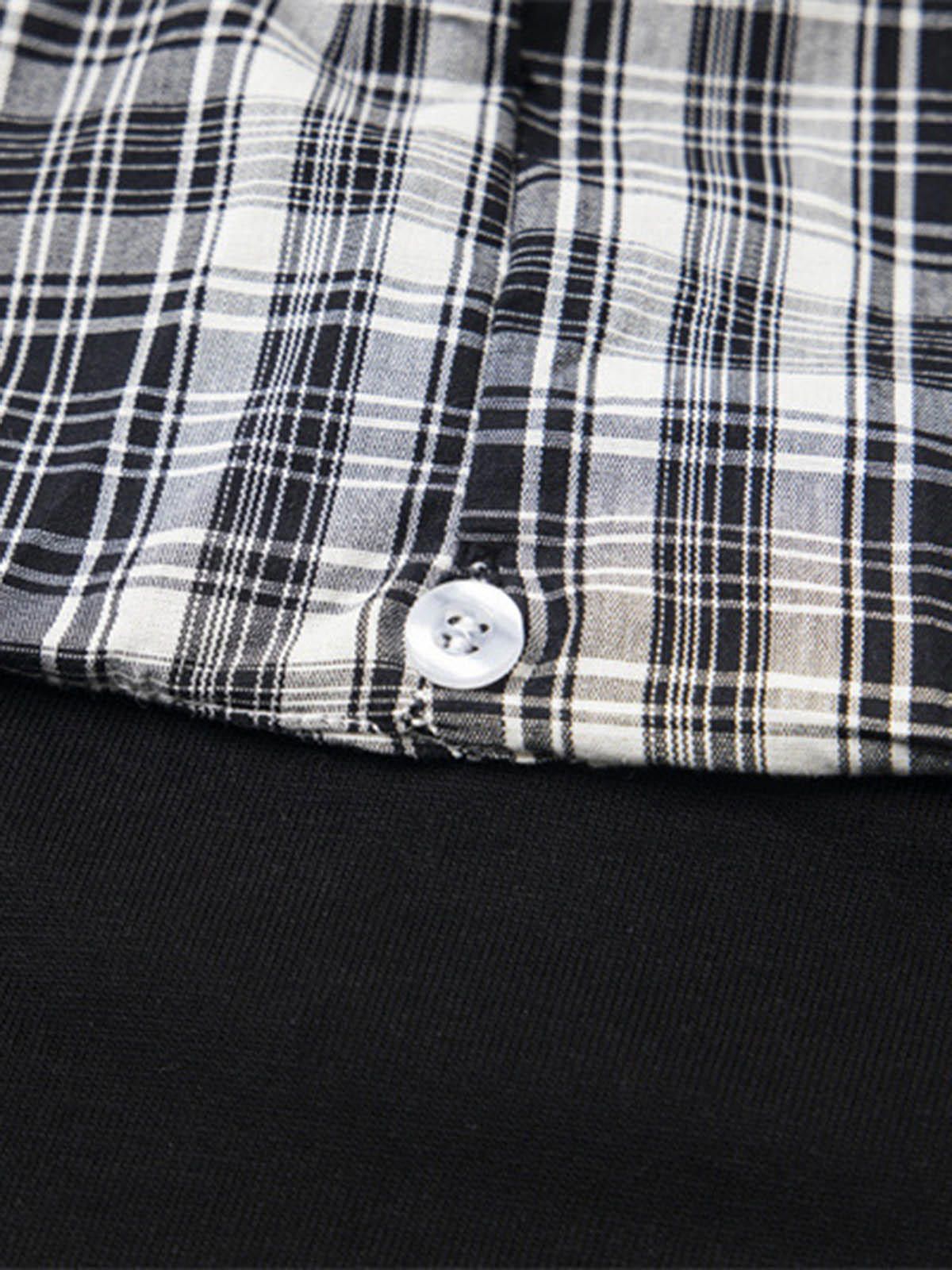 Other Detachable Hood / Scarf Plaid Cape T-shirt Size US L / EU 52-54 / 3 - 5 Thumbnail