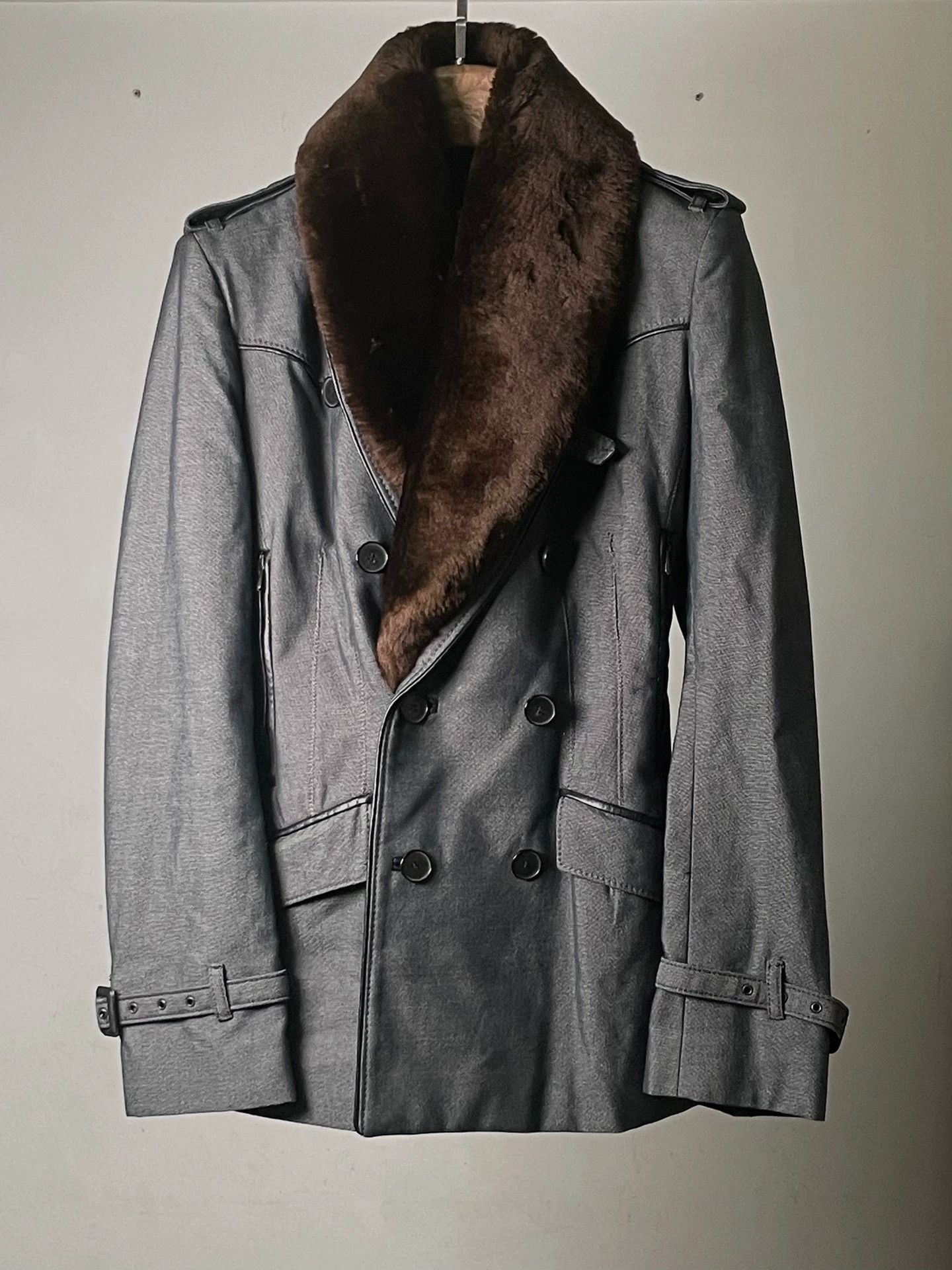 Jean Paul Gaultier Jean Paul Gaultier Mink Fur DB Silk-Cotton Jacket 40 Size US XXS / EU 40 - 1 Thumbnail