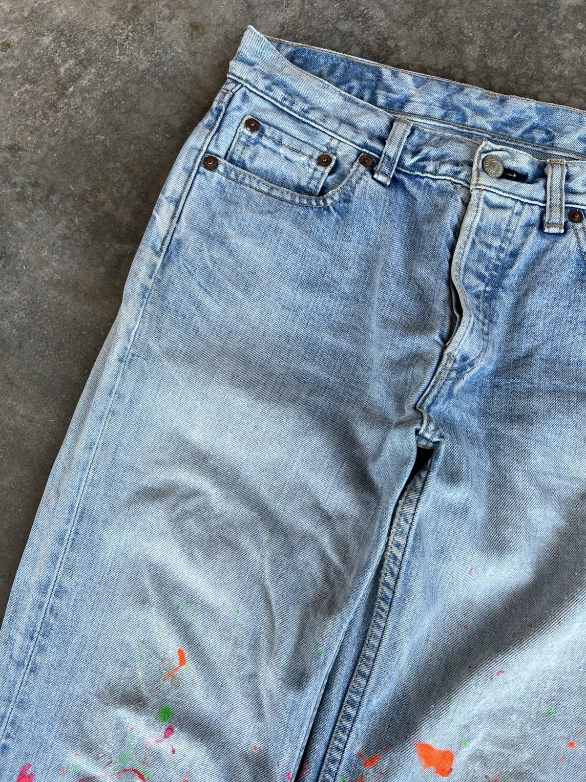 Japanese Brand × Levi's 🌈90’s Levis Painter Distress Jeans Size US 28 / EU 44 - 5 Thumbnail