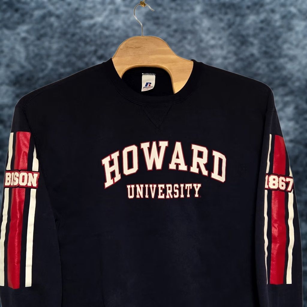 Russell Athletic VINTAGE Russell Athletic Howard University Sweatshirt Men Large Blue 90s Pullover XL Mens Size US XL / EU 56 / 4 - 1 Thumbnail