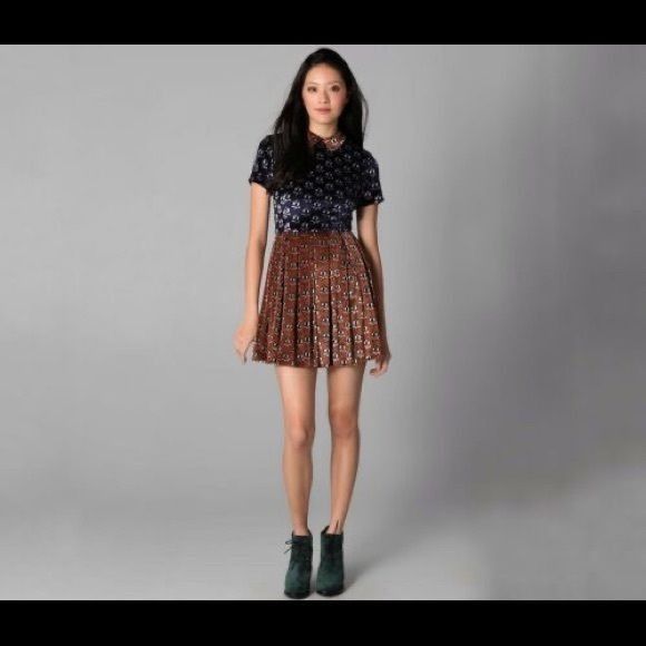 Opening Ceremony Opening Ceremony Floral Peter Pan Velvet Colorblock Dress Size M / US 6-8 / IT 42-44 - 1 Thumbnail