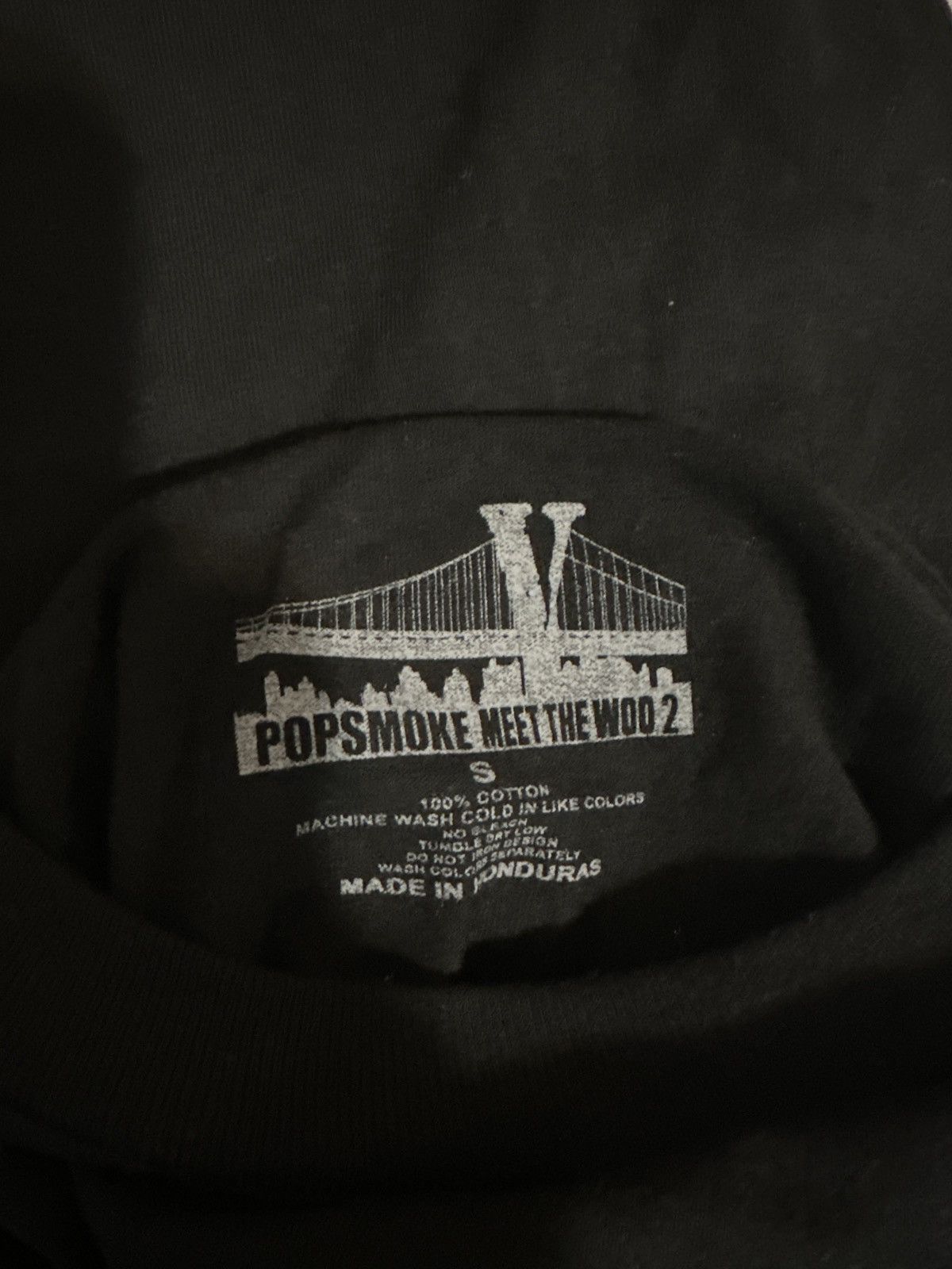 Vlone Vlone X pop smoke black tee Size US S / EU 44-46 / 1 - 3 Thumbnail
