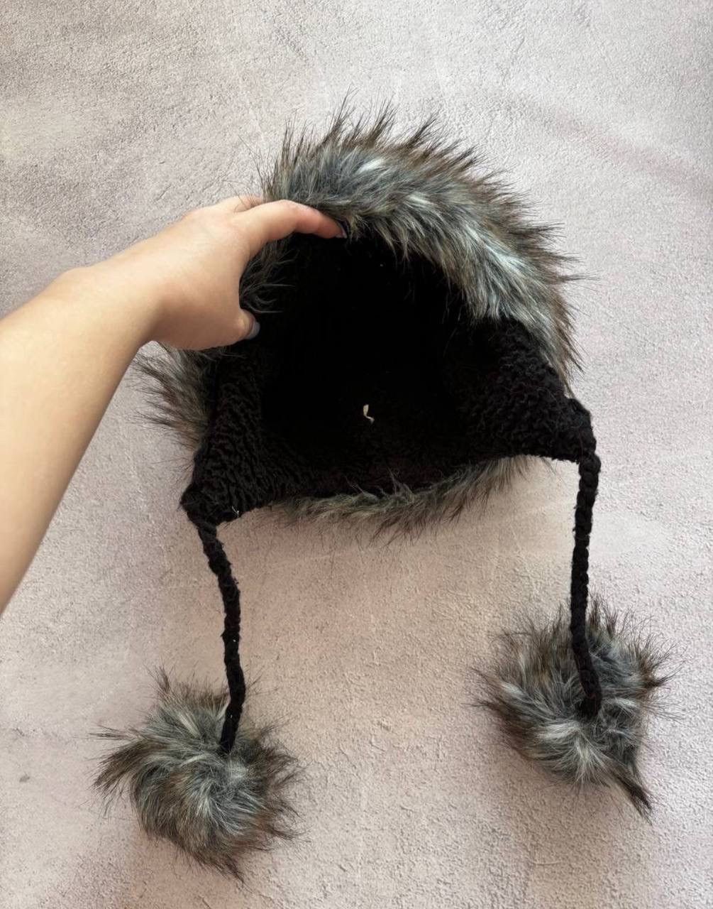 Vintage Ushanka Kanye West style Fur LGG style hat Size ONE SIZE - 3 Thumbnail
