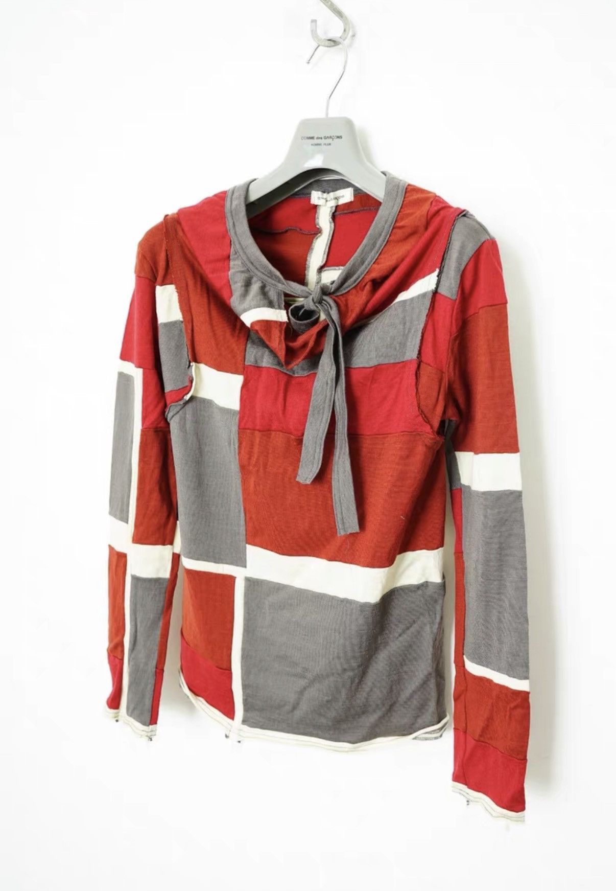 Comme des Garcons Comme des Garçons Tie Stacked Collar Sleeve Panel T‑shirt Size US M / EU 48-50 / 2 - 2 Thumbnail