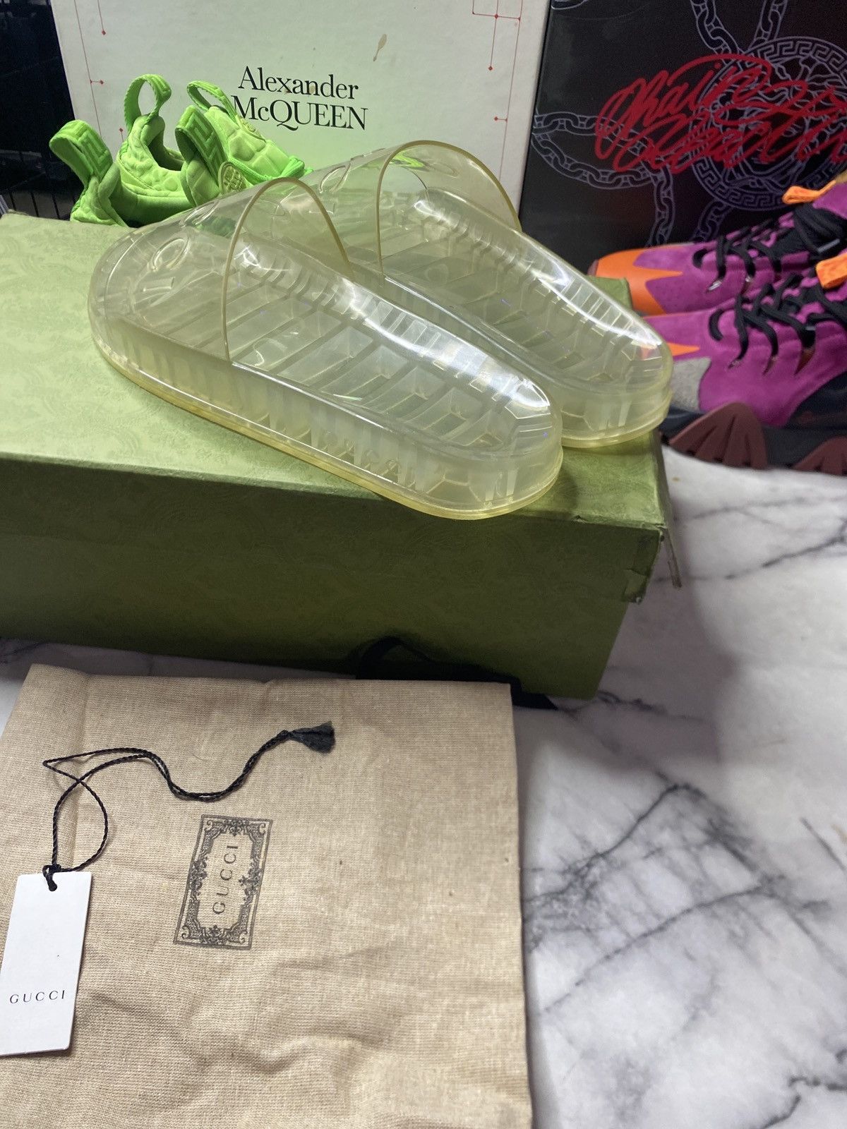 Gucci Gucci gel translucent slide Size US 9 / EU 42 - 4 Thumbnail