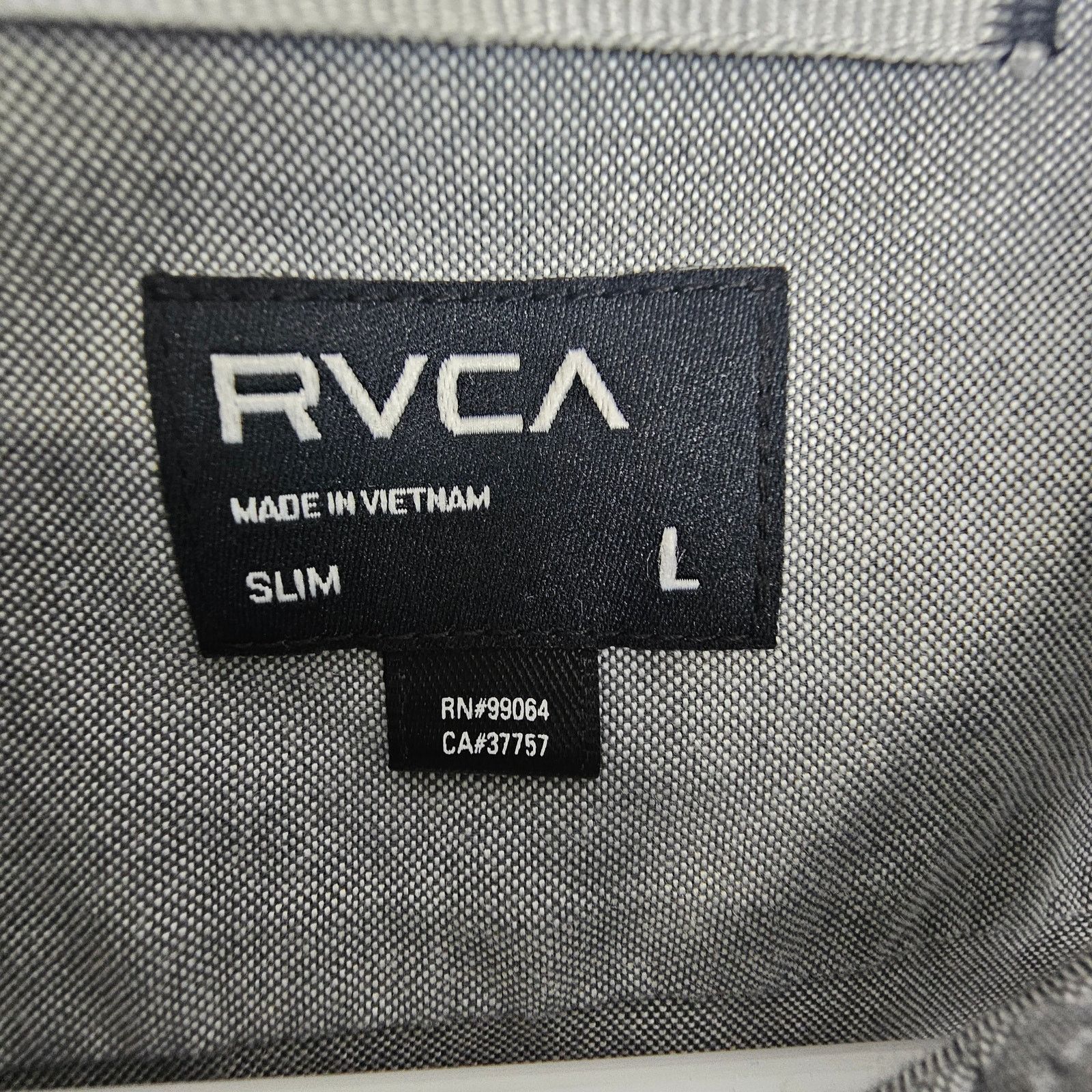 RVCA RVCA Mens Shirt Casual Skater Everyday Slim Minimalist Size US L / EU 52-54 / 3 - 7 Thumbnail
