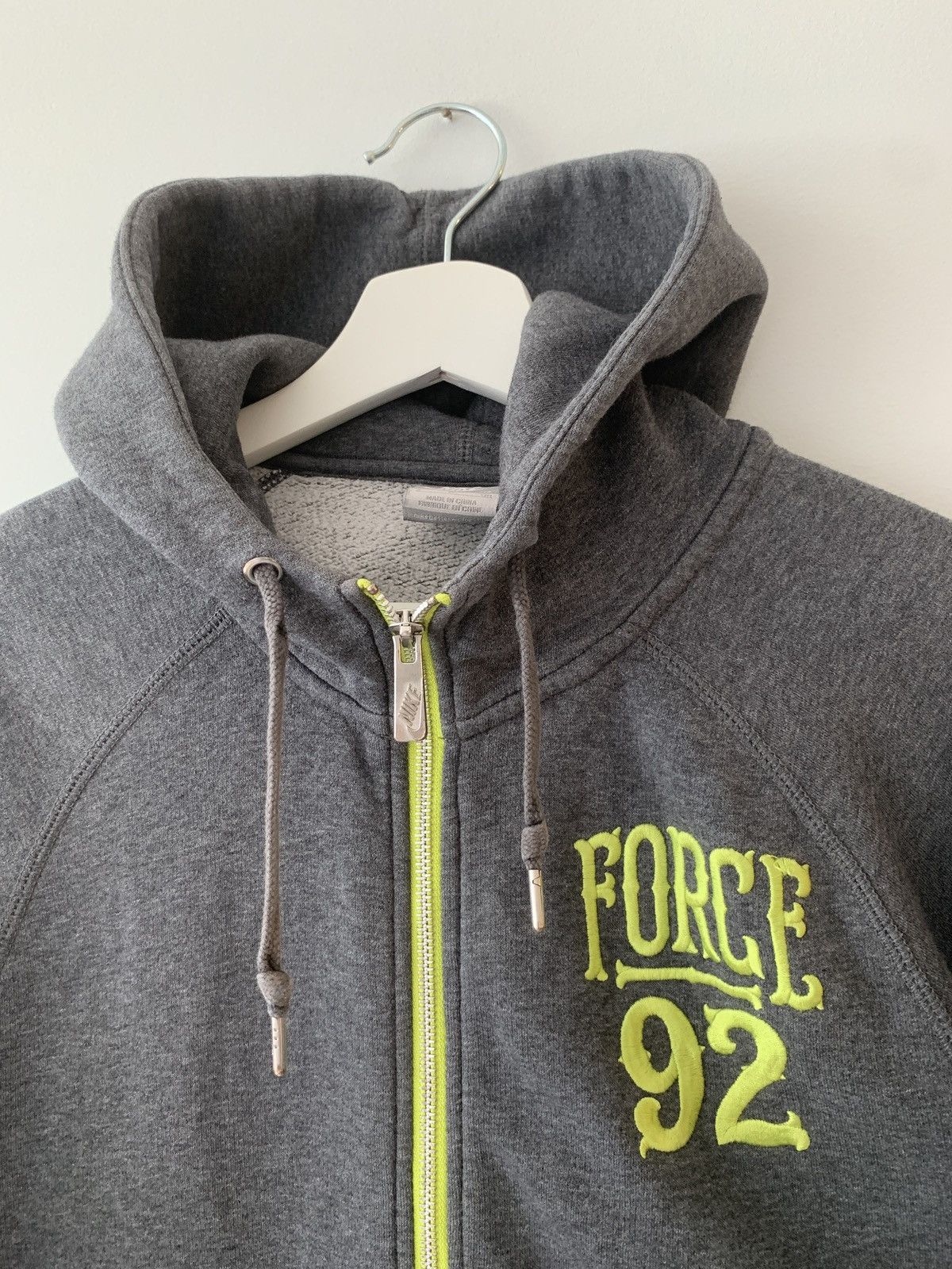 Nike × Vintage Vintage Nike Force 92 Zipup Hoodie Sweatshirt Y2K 2000s Size US S / EU 44-46 / 1 - 3 Thumbnail