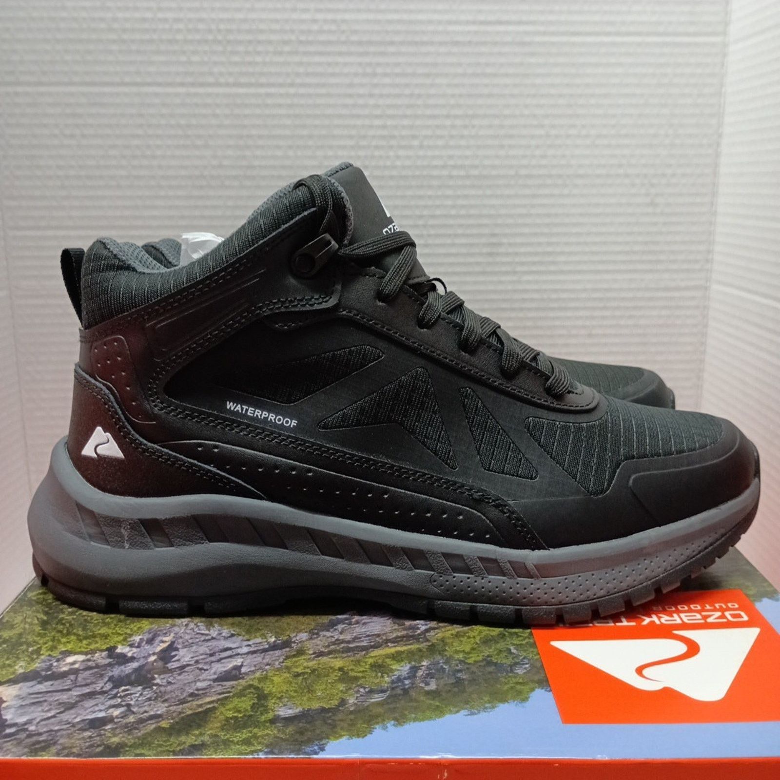 Other Men’s size 9 Ozark Trail Tech Hiker Waterproof Boots Black Size US 9 / EU 42 - 1 Thumbnail