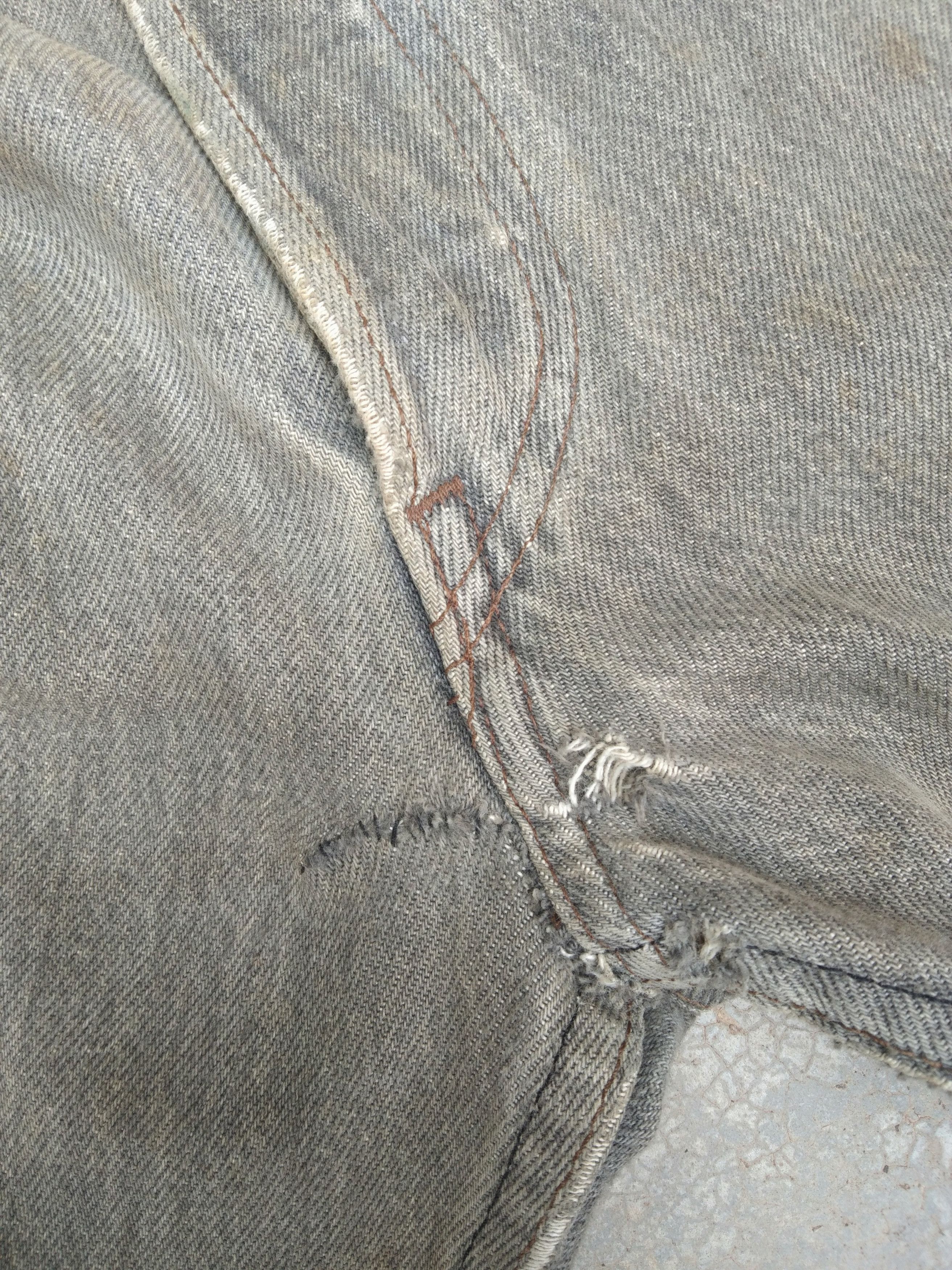 Levi's × Vintage 80s Vintage Levis 501 USA Rusty Grey Distressed Jeans 32x30 Size US 32 / EU 48 - 6 Thumbnail