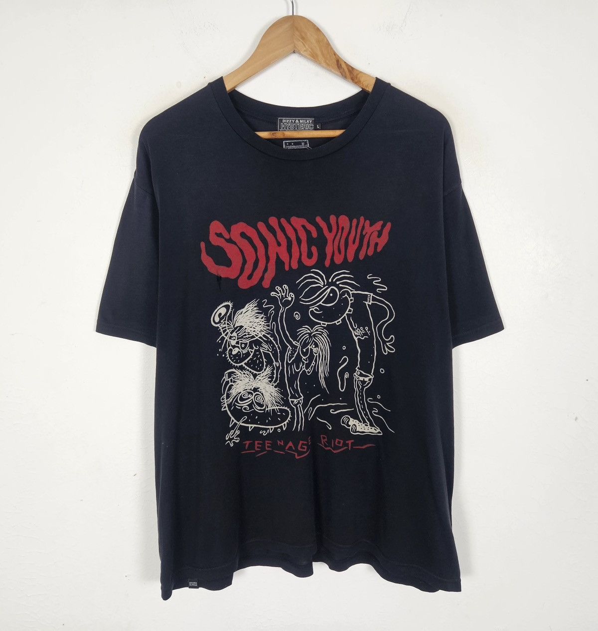 Hysteric Glamour Hysteric Glamour Sonic Youth Teenage Riot shirt Size US L / EU 52-54 / 3 - 2 Thumbnail