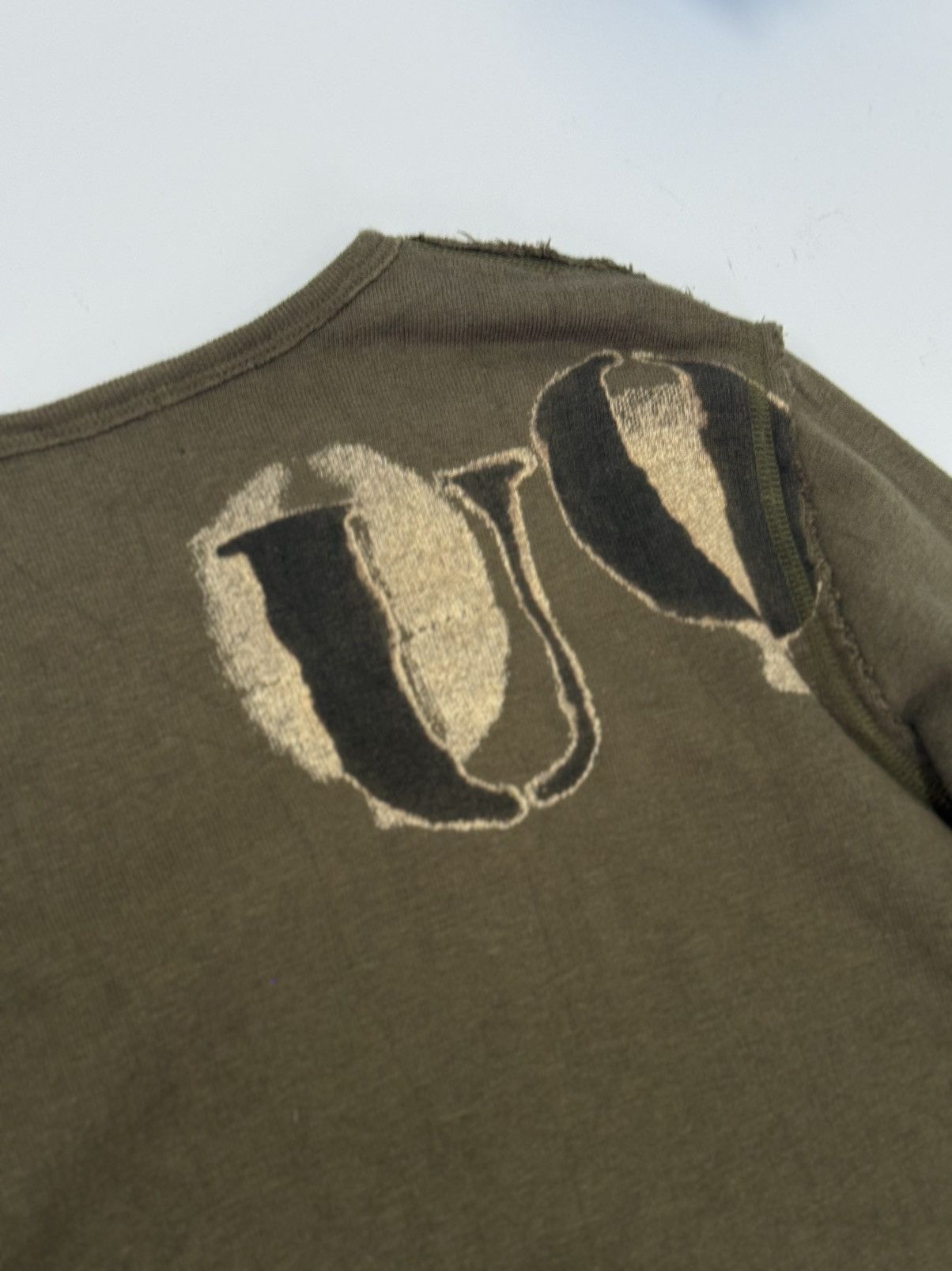 Japanese Brand ⚡️FITH WORKS Olive Raw Edge Sweat Japanese American Military Size US XS / EU 42 / 0 - 12 Thumbnail