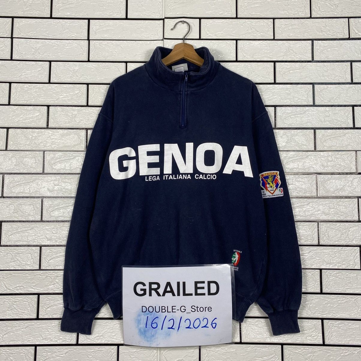 Japanese Brand 📌Vintage Sweatshirt Big Logo Italian Football League Size US L / EU 52-54 / 3 - 1 Thumbnail