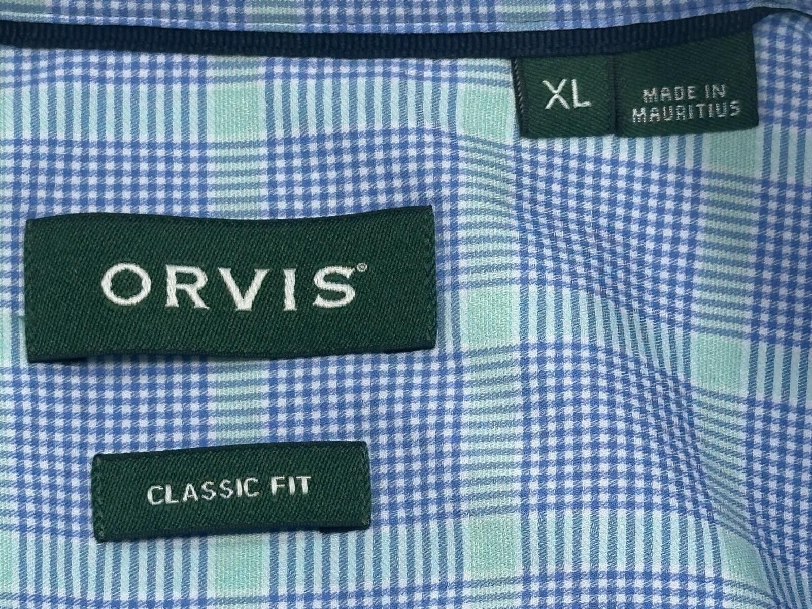 Orvis Orvis Checked Classic Fit Oxford Button Up Blue Mens XL Size US XL / EU 56 / 4 - 6 Thumbnail