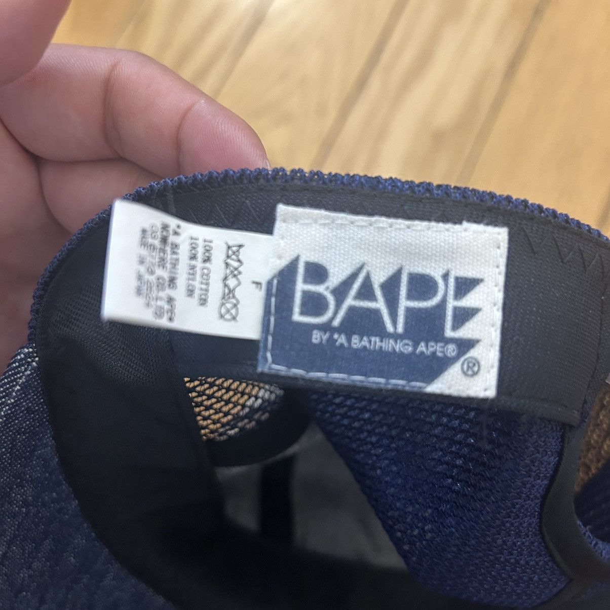 Bape Bape Baseball Cap Denim College Logo Size ONE SIZE - 3 Thumbnail