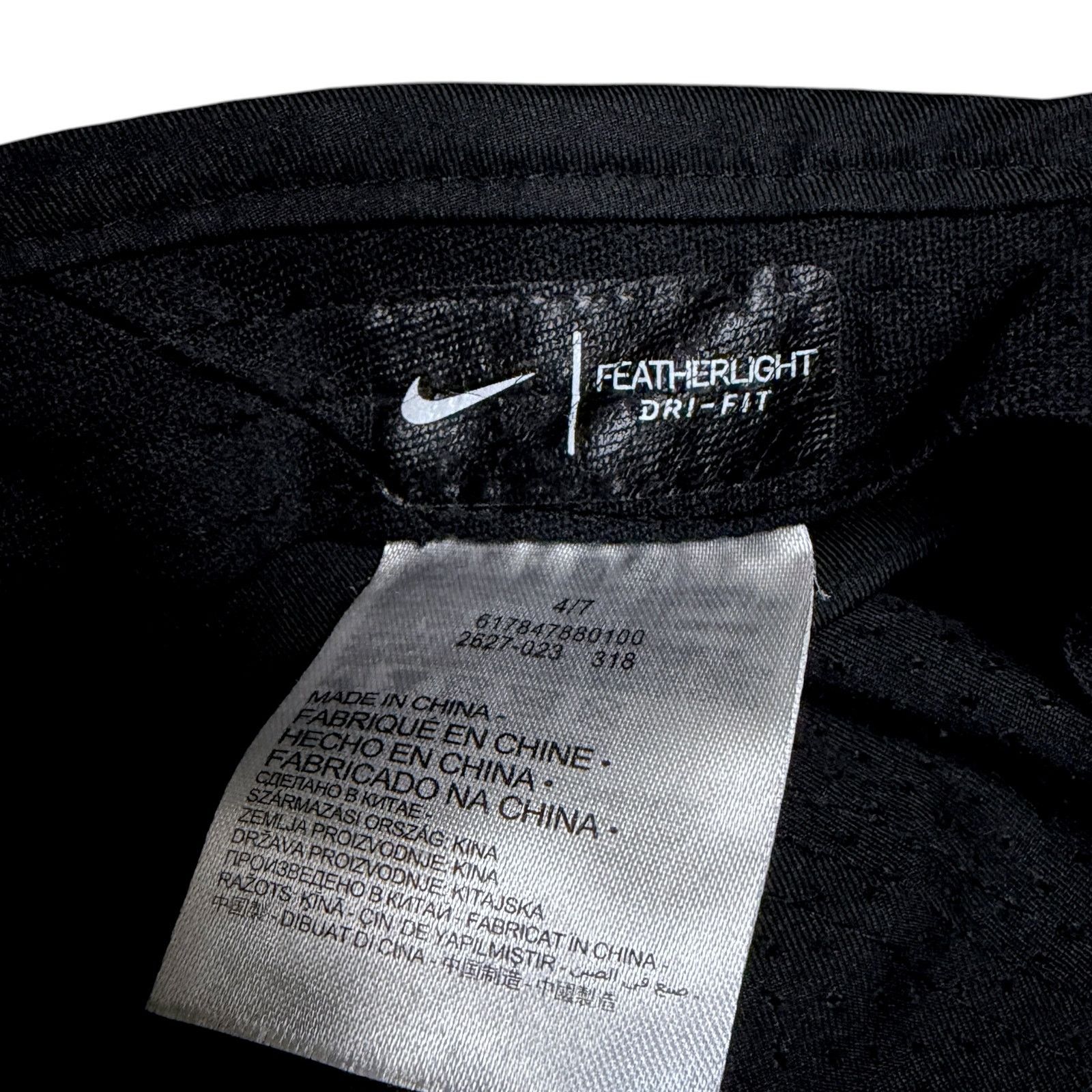Nike Nike Featherlight Dri-FIT Running Cap Hat Black Adjustable Size ONE SIZE - 8 Thumbnail