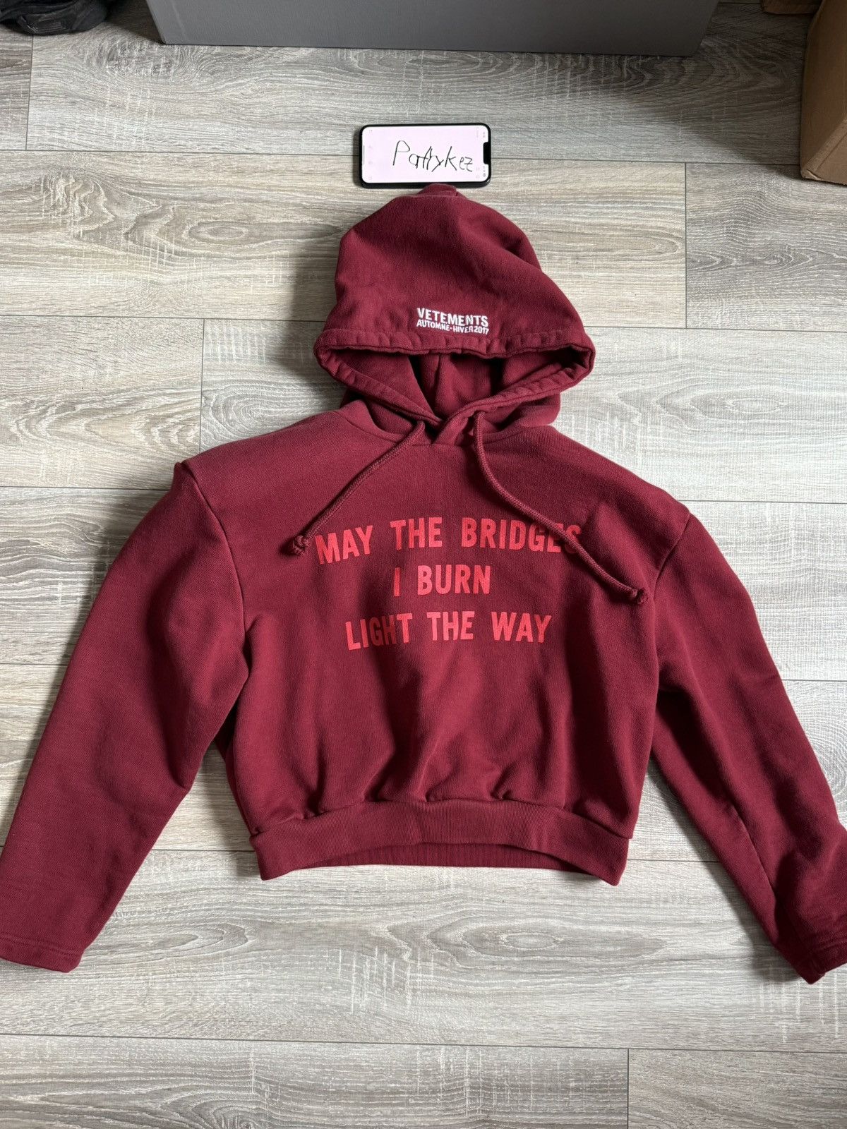Vetements Vetements “TFD” hoodie femme | Grailed