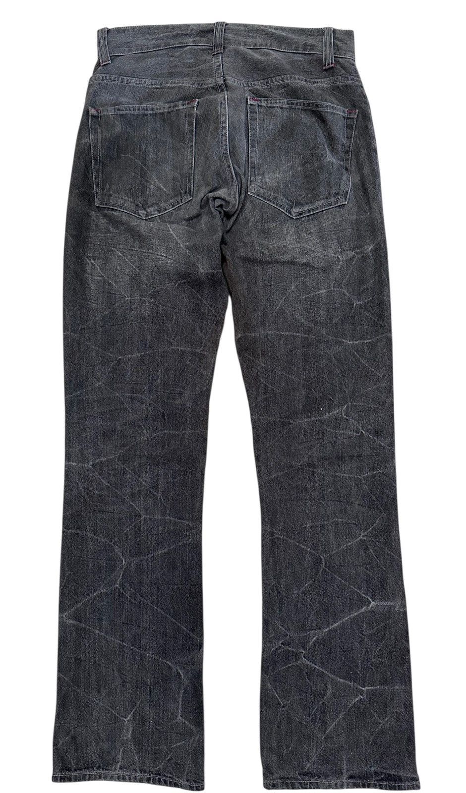 Japanese Brand 🇯🇵 Skull Bones Punk Rock Denim Pants Size US 30 / EU 46 - 4 Thumbnail