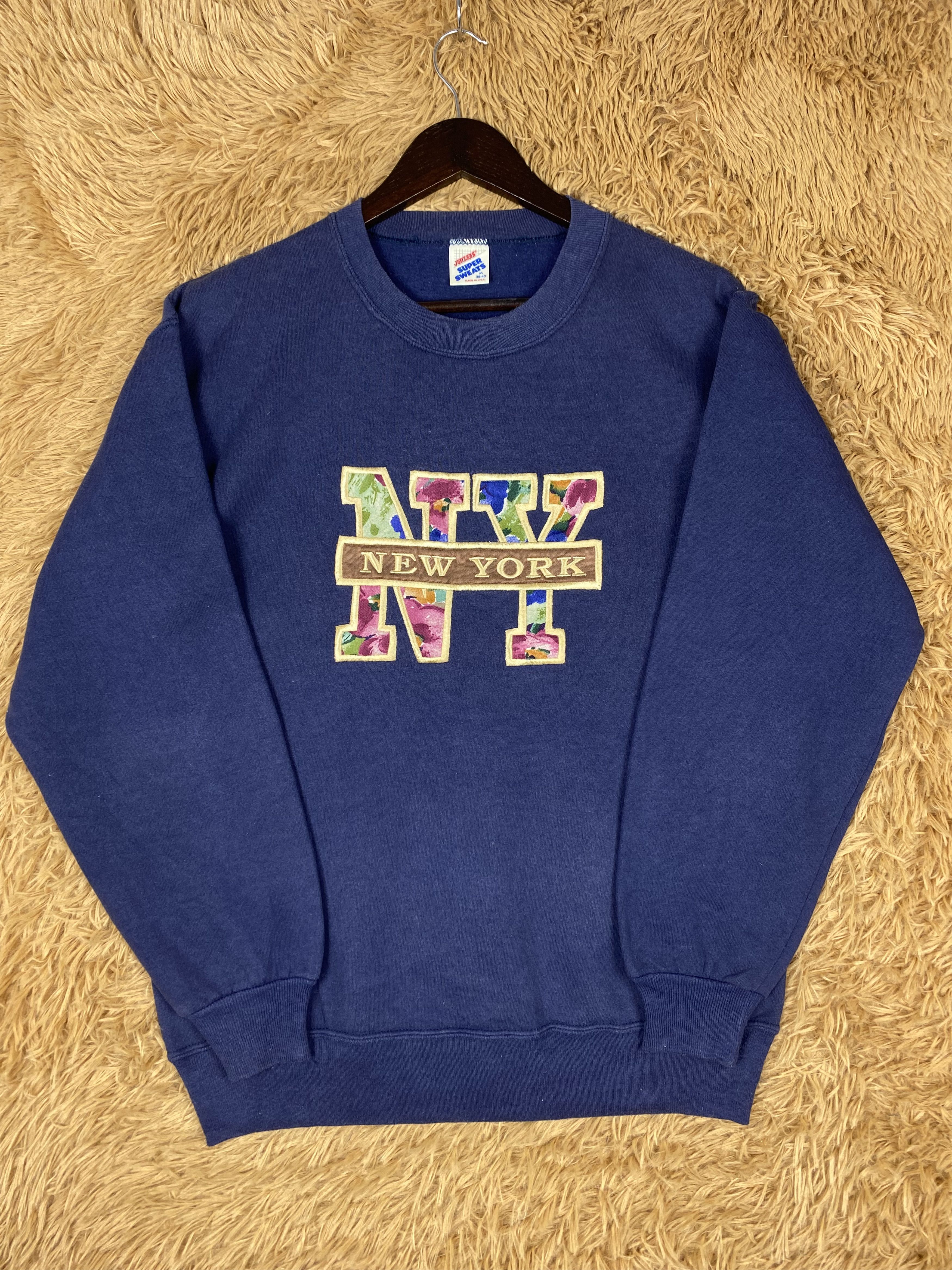 Jerzees Vintage Jerzees New York Sweatshirts DJ1061 Size US M / EU 48-50 / 2 - 4 Thumbnail
