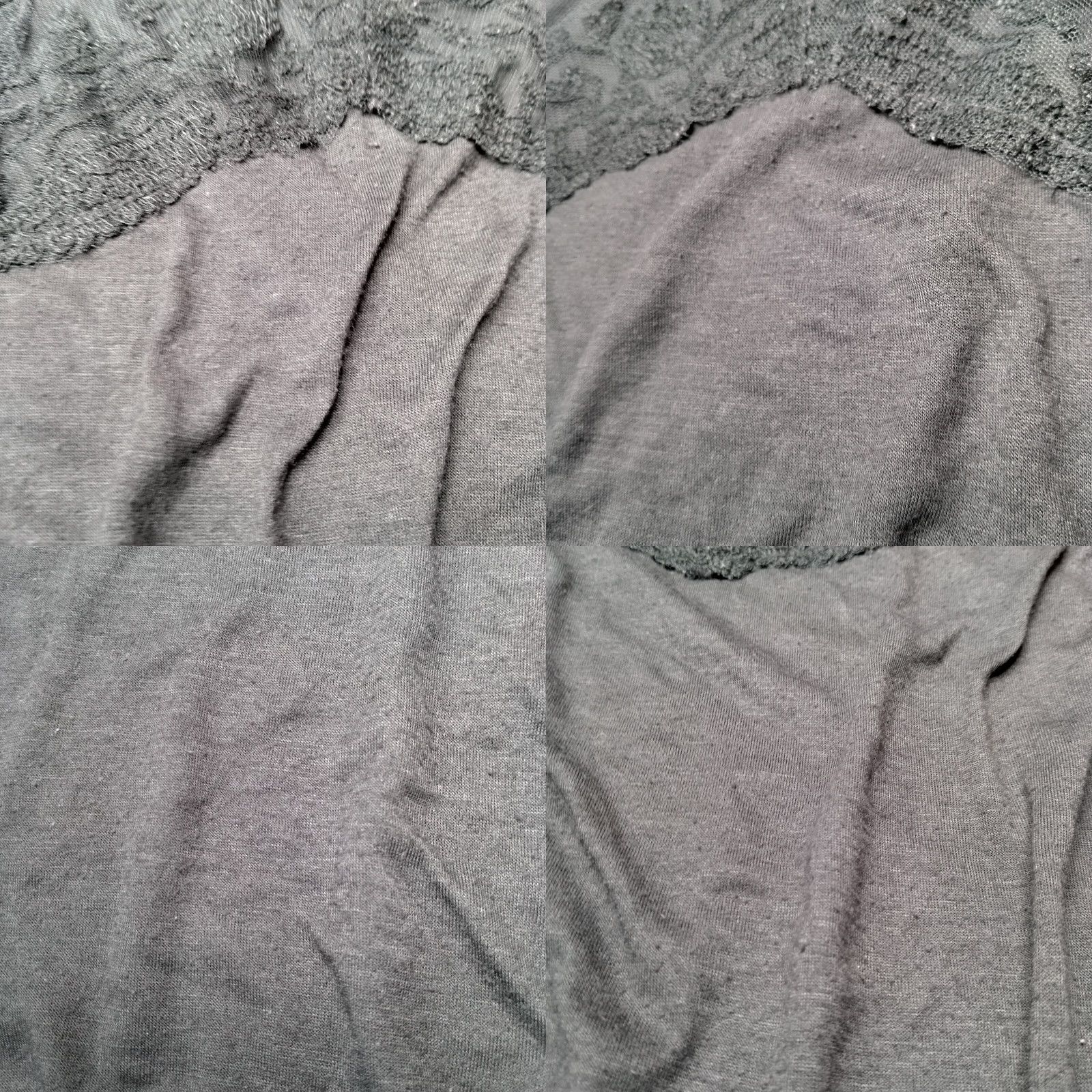 American Eagle Outfitters VINTAGE American Eagle Outfitters Tank Top Women Small Lace Top Elastic Waist Gray Sleeveless V-Neck Camisole Size S / US 4 / IT 40 - 9 Thumbnail