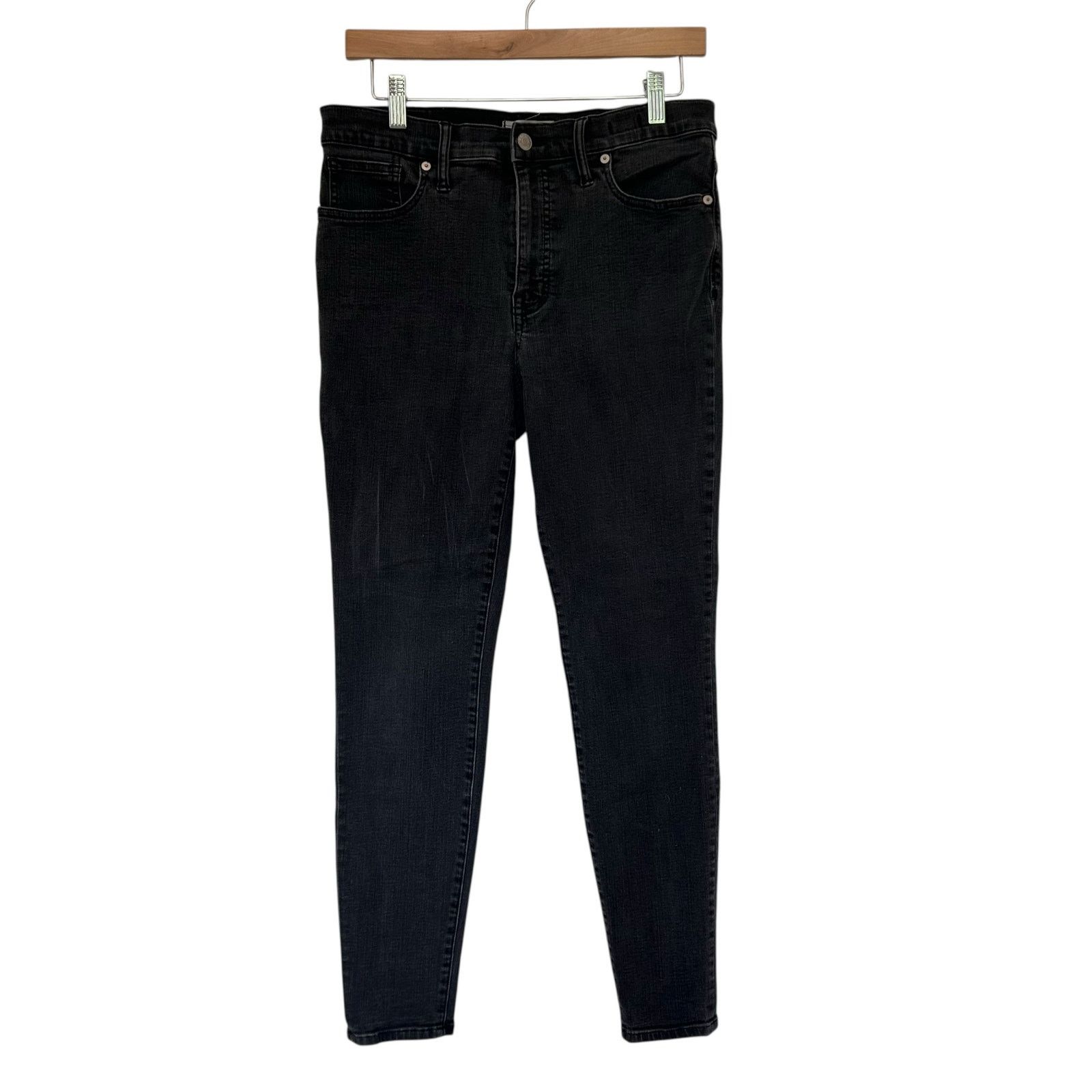Madewell Madewell Black 9" High Rise Skinny Jeans Sz 31 Size 31" - 1 Thumbnail