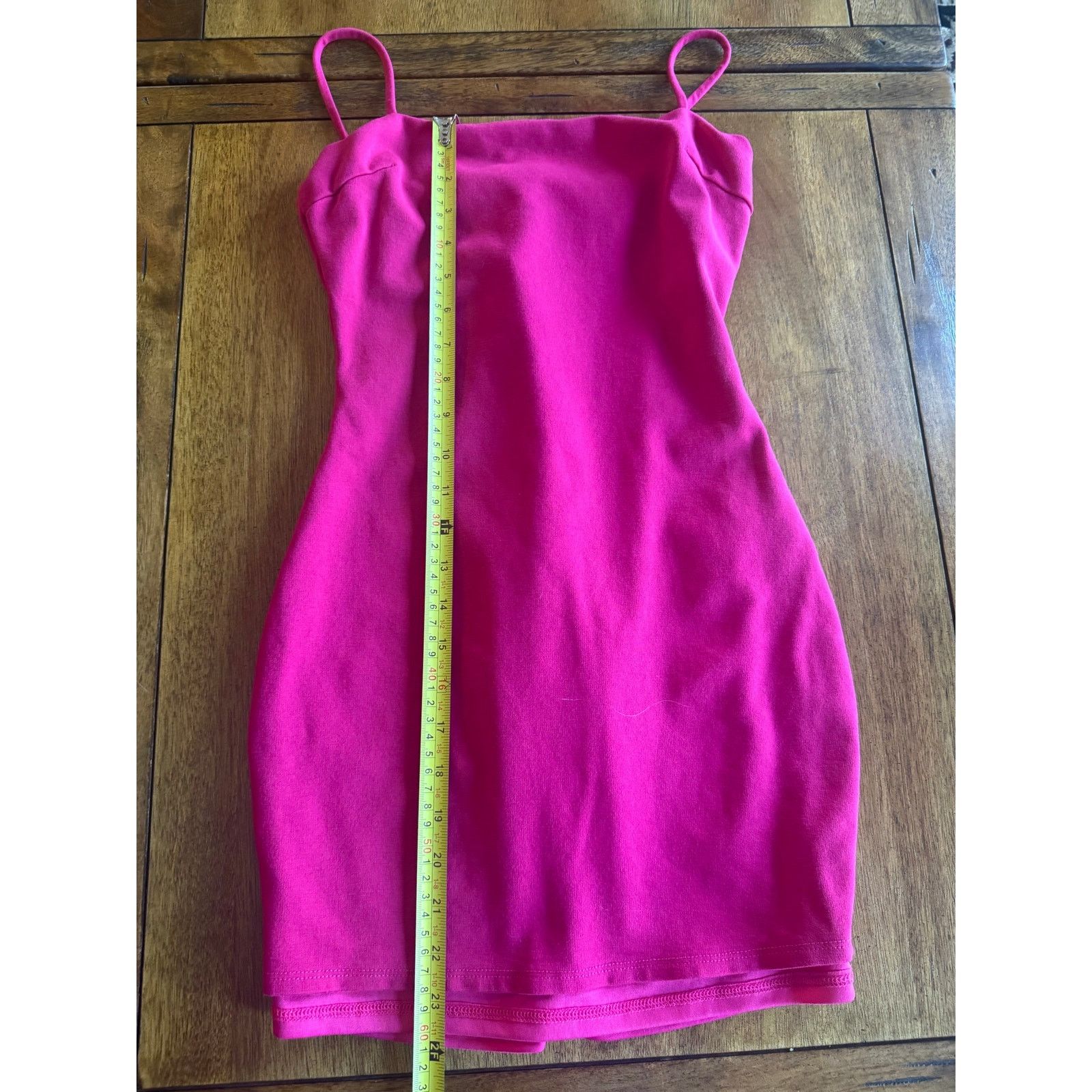Lulus Lulus Hot Pink Bodycon Mini Dress XS Spaghetti Strap Size XS / US 0-2 / IT 36-38 - 8 Thumbnail