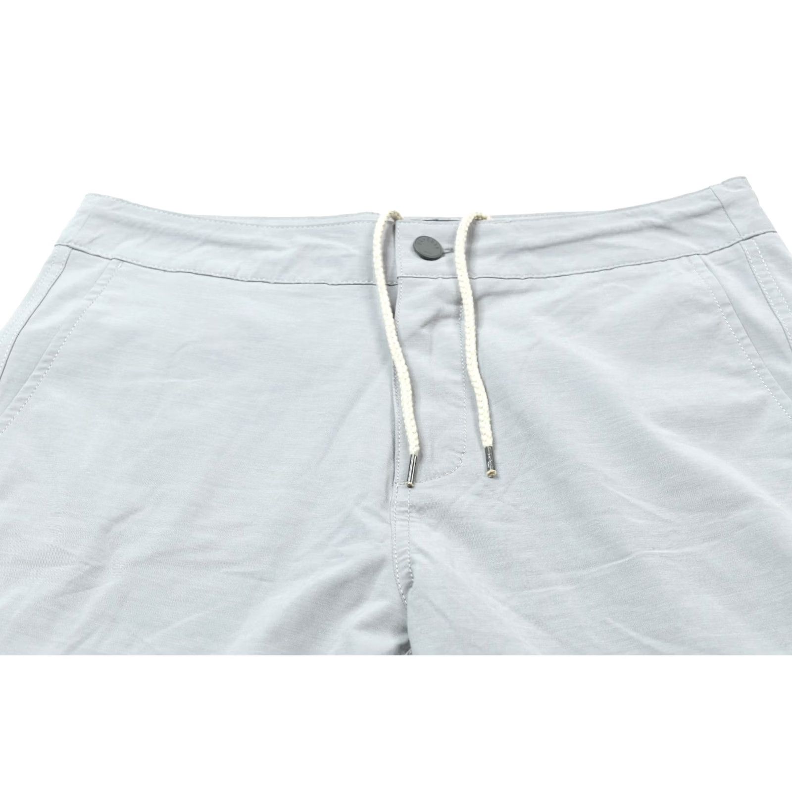 Faherty Faherty All Day Shorts Mens 31 Light Gray Drawstring Stretch Regular Fit Casual Size US 31 - 3 Thumbnail