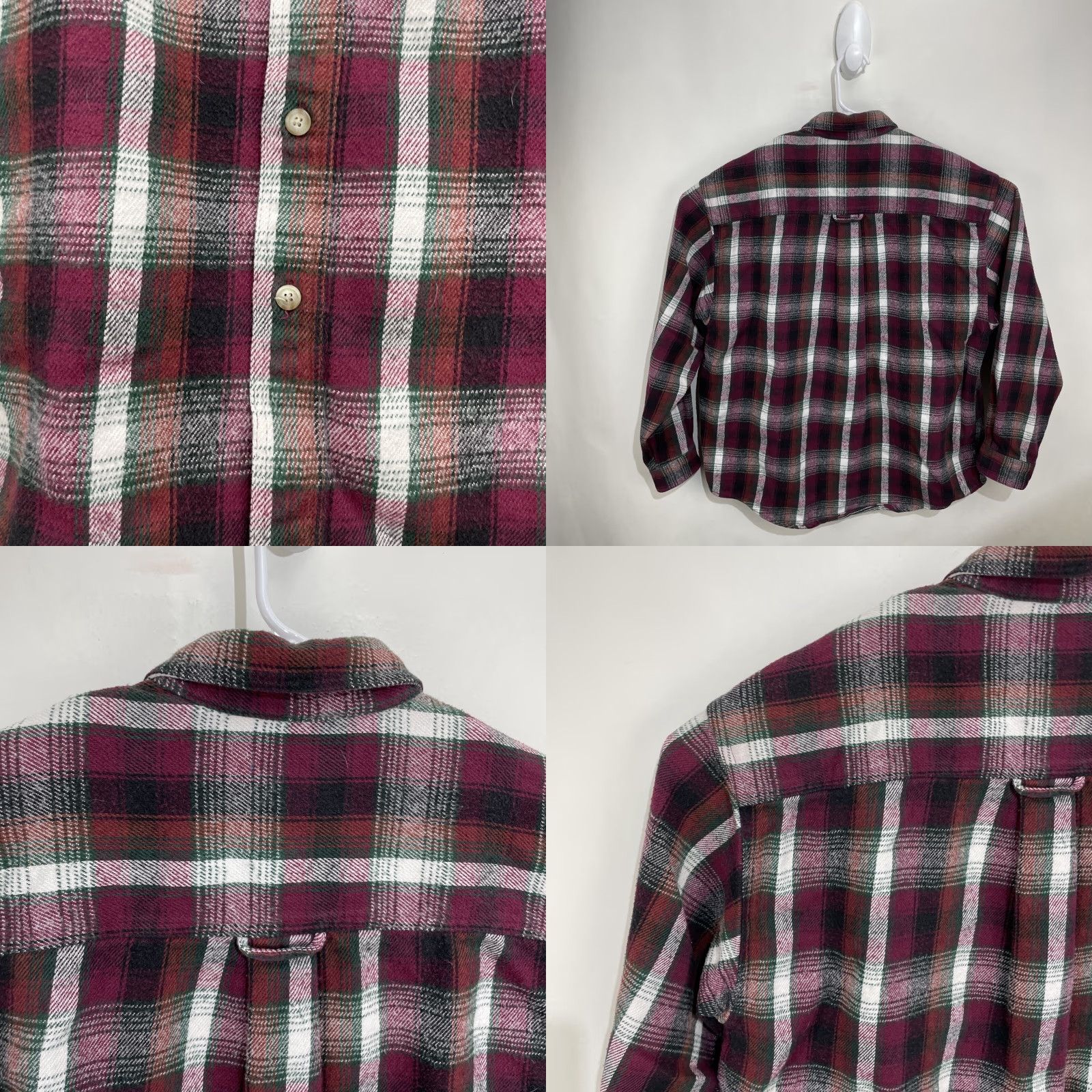 Eddie Bauer VINTAGE Eddie Bauer Button-Up Shirt Mens Flannel Red Plaid Thick Large Carded 90s Outdoor Classic Size US L / EU 52-54 / 3 - 9 Thumbnail