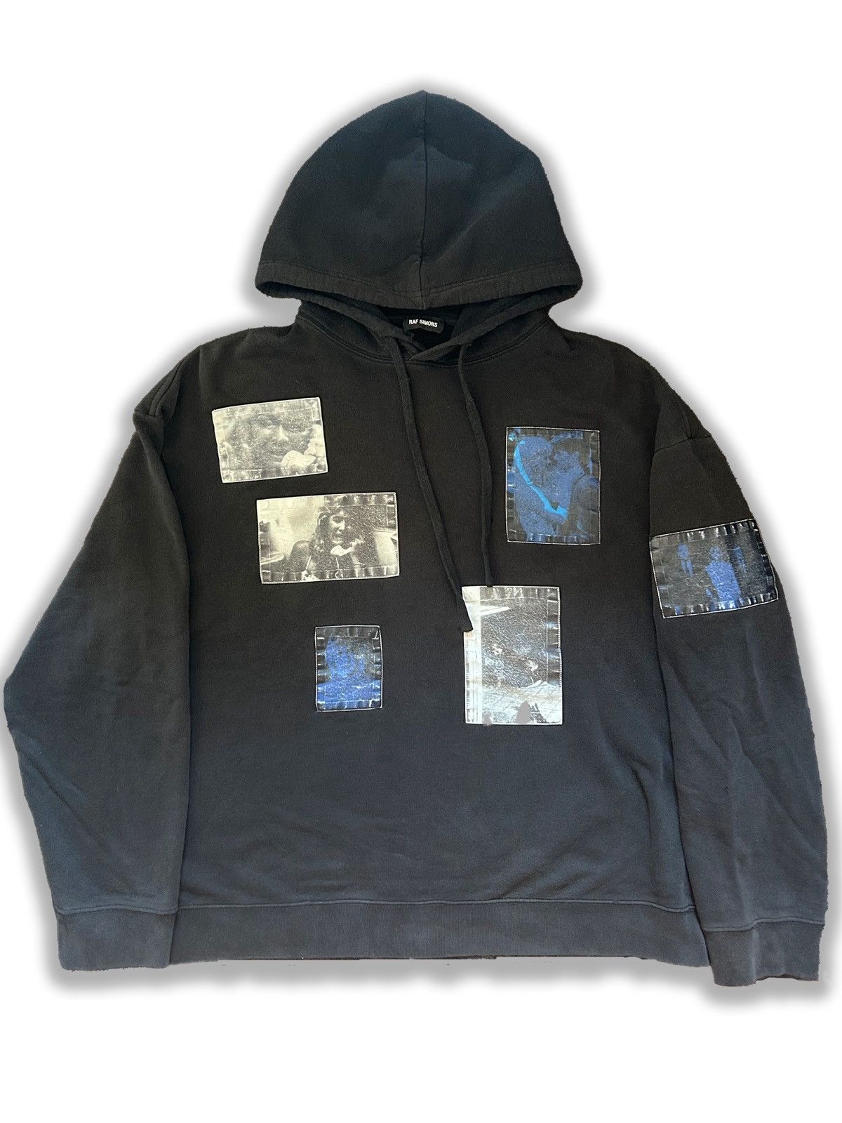Raf Simons FW19 “Blue Velvet” Patch Hoodie