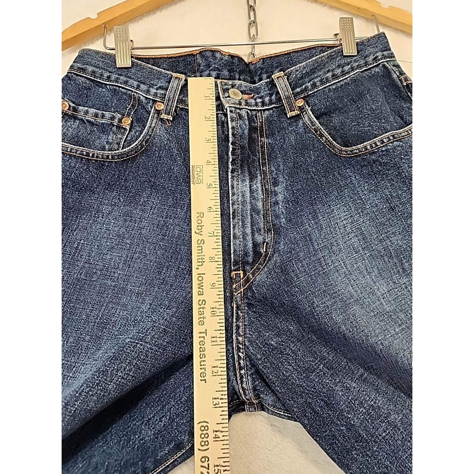 Lucky Brand VINTAGE Lucky Brand Jeans Men 33 Relaxed Straight Blue Denim 5-Pocket USA Y2K Logo Size US 33 - 6 Thumbnail