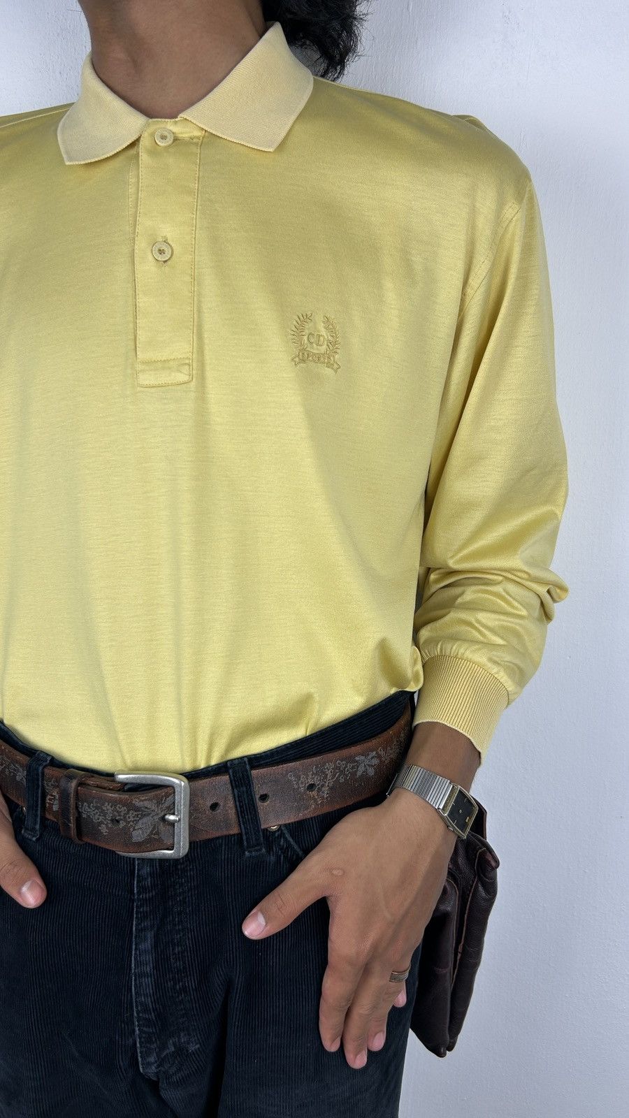 Christian Dior Monsieur × Vintage 1990s Christian Dior Sports - Longsleeve Size US L / EU 52-54 / 3 - 3 Thumbnail