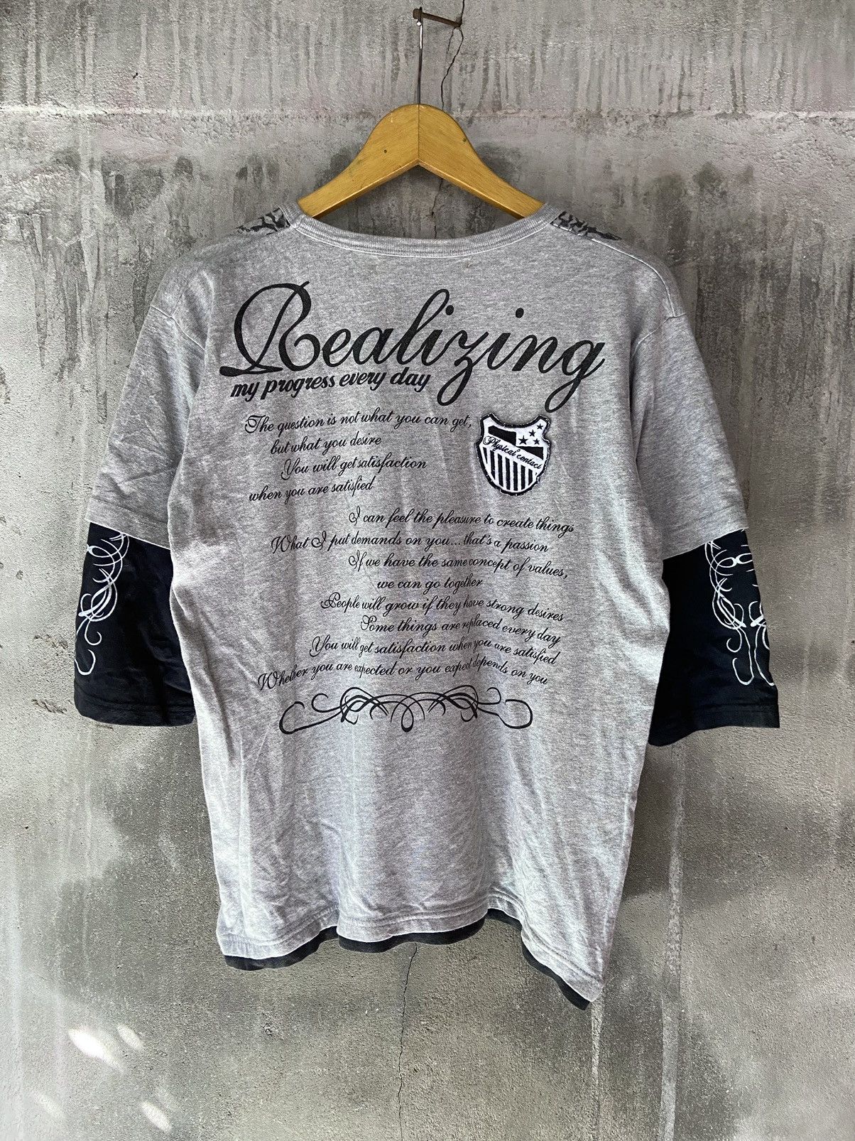 If Six Was Nine REALIZING MY PROGRESS EVERYDAY DOUBLE LAYER LONG SLEEVE Size US M / EU 48-50 / 2 - 2 Thumbnail