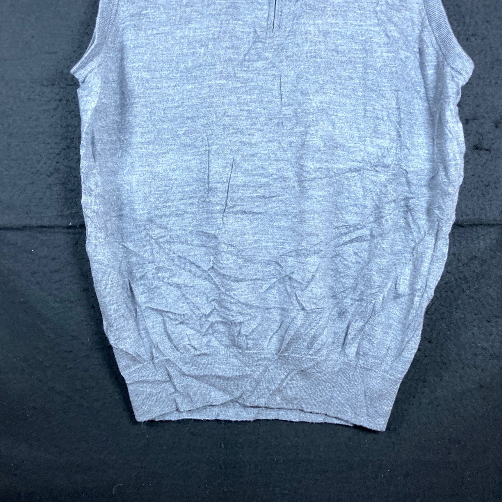 Peter Millar Peter Millar Mens Vest Gale Gray 1/4 Zip Sleeveless Silk Wool Blend L Vest Womens Mens? Size US L / EU 52-54 / 3 - 3 Thumbnail