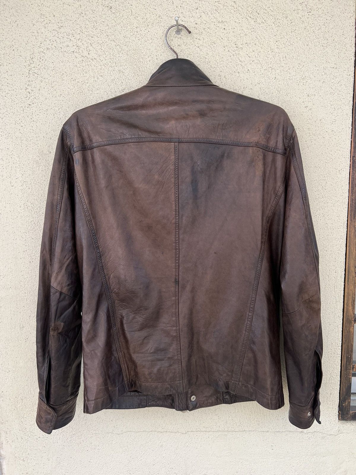 Lamborghini Vintage Tonino Lamborghini Patina Dark Brown Leather Jacket Size US M / EU 48-50 / 2 - 13 Thumbnail
